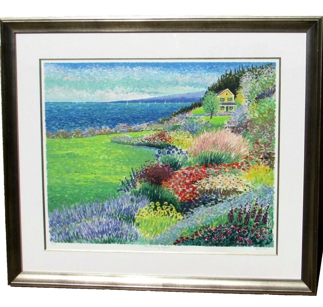 GUY BEGIN S/N Serigraph Flowering Landscape Atlantic Colony Perfume 91/175 2003 (1 of 7)