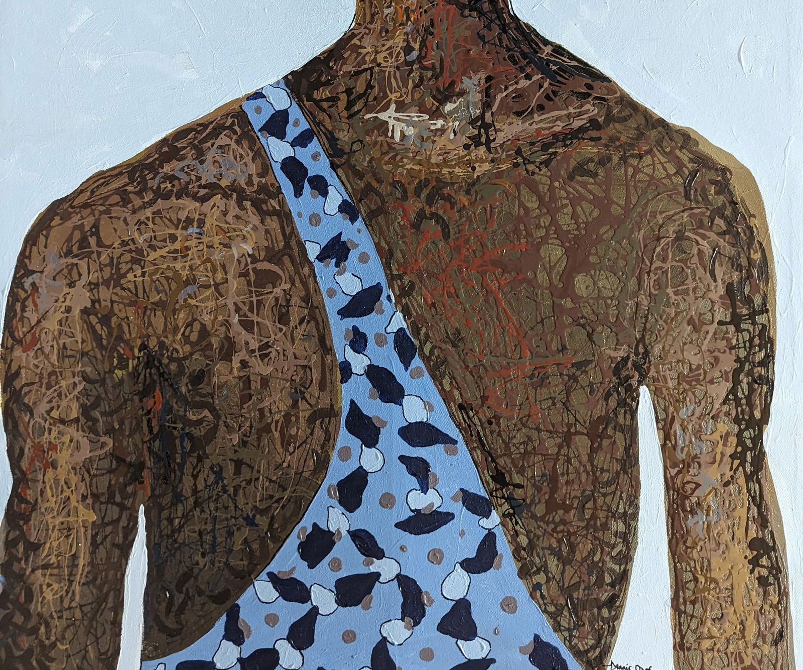 Dennis Onofua, Living for the Now 2 - 21st Century, Contemporary, Figurative, Neo-Expressionism, - 11