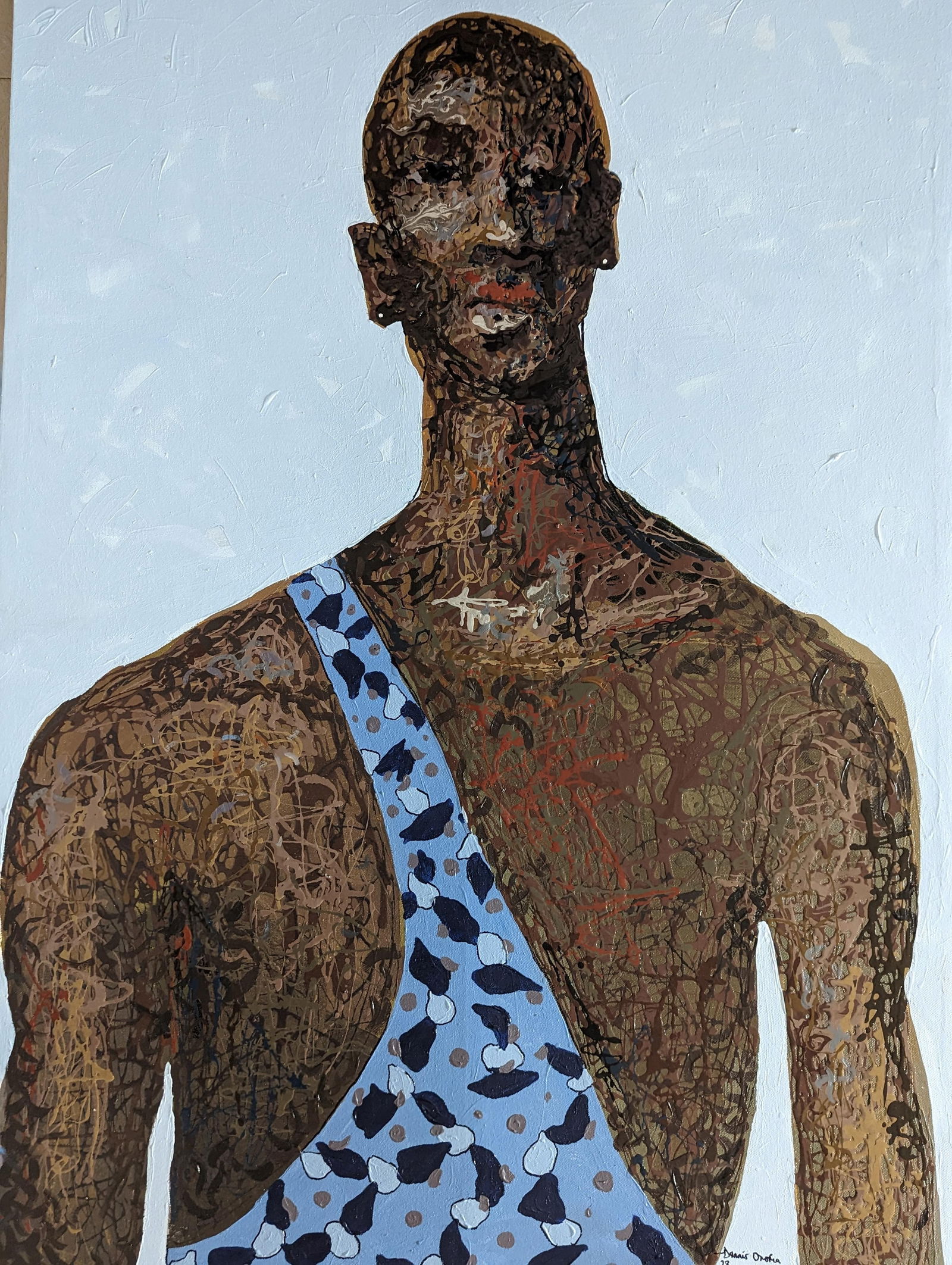 Dennis Onofua, Living for the Now 2 - 21st Century, Contemporary, Figurative, Neo-Expressionism, - 5
