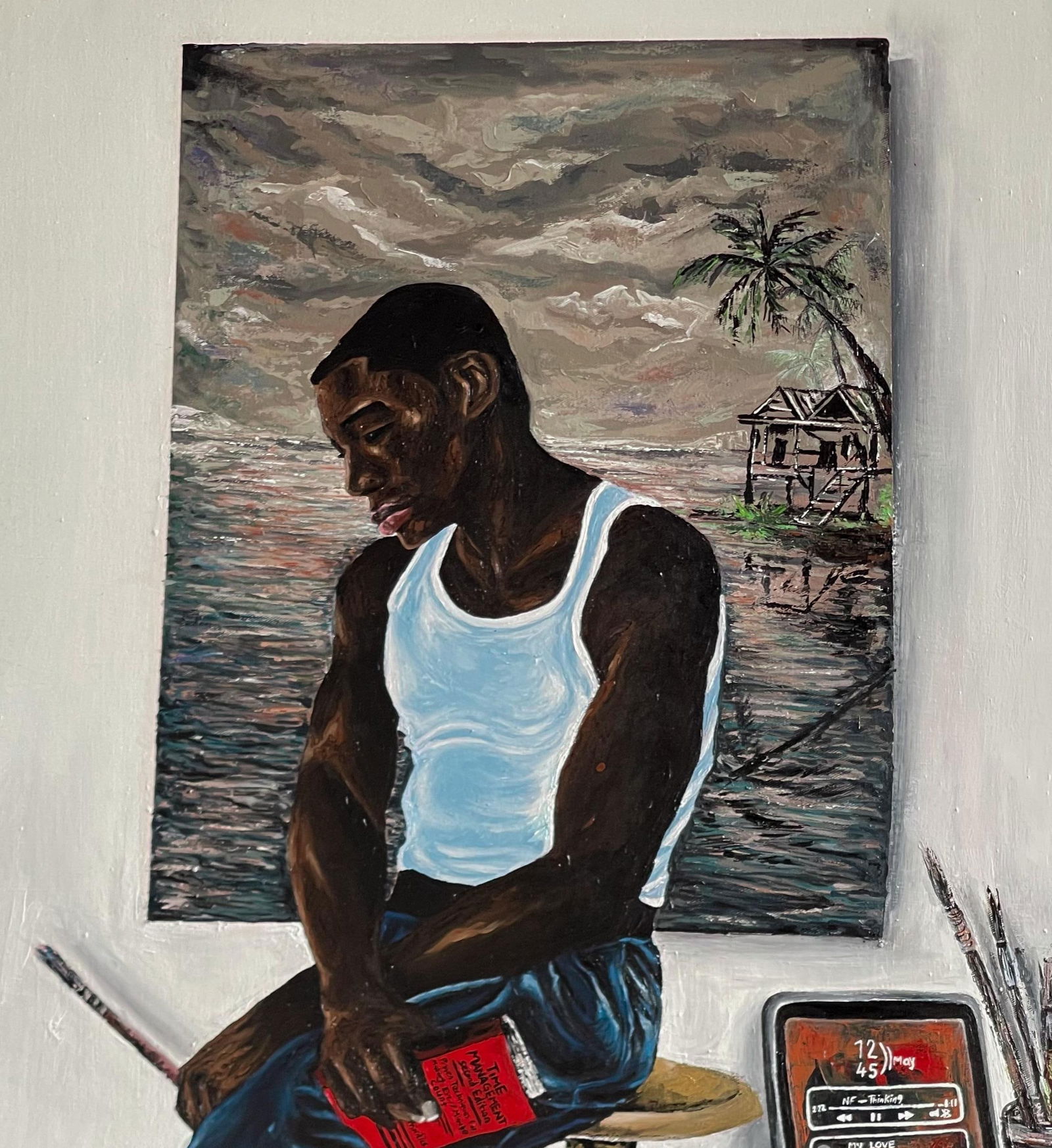 Michael Adetula, Solitude Mood -21st Century Contemporary, Figurative Portrait, Artist, Modern, 2024 - 5