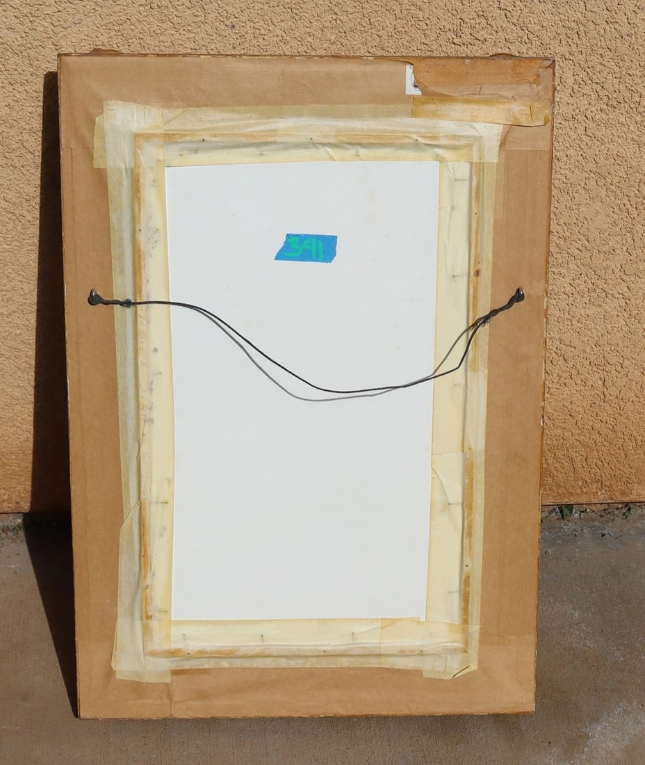 ALFRED CHARLES WEBER Original Belle Epoque Watercolor Cardinal in Vatican Garden - 7