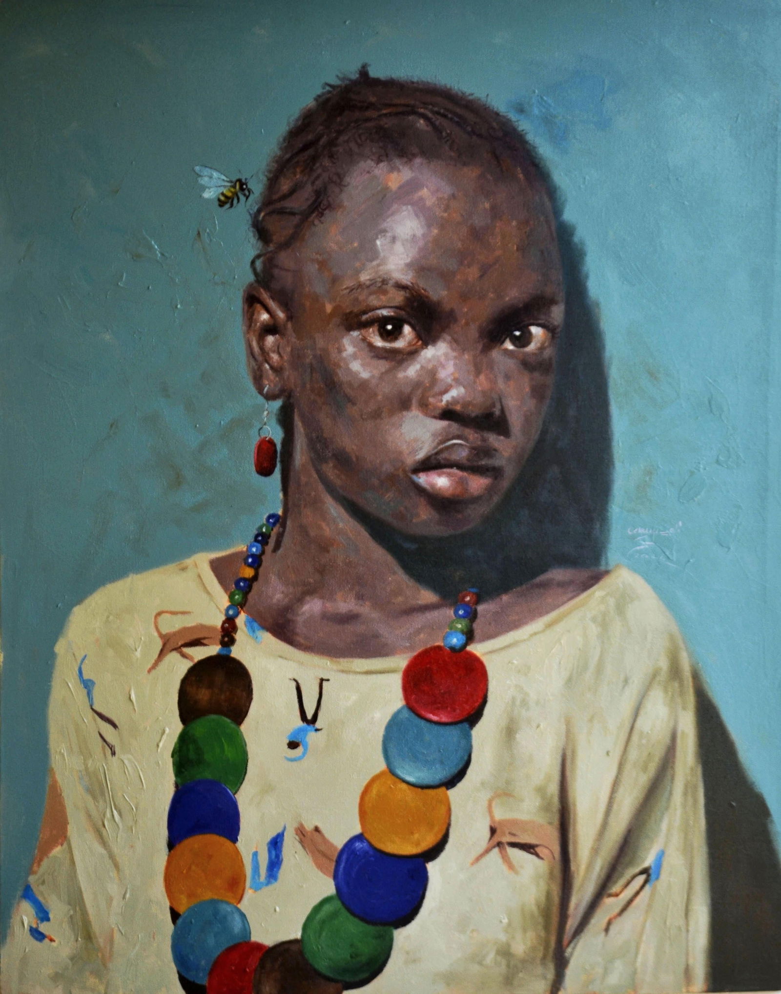 John Ali, Renew - 21st Century, Contemporary, Figurative Portrait, Children Art, Jewellery, 2024 - 4