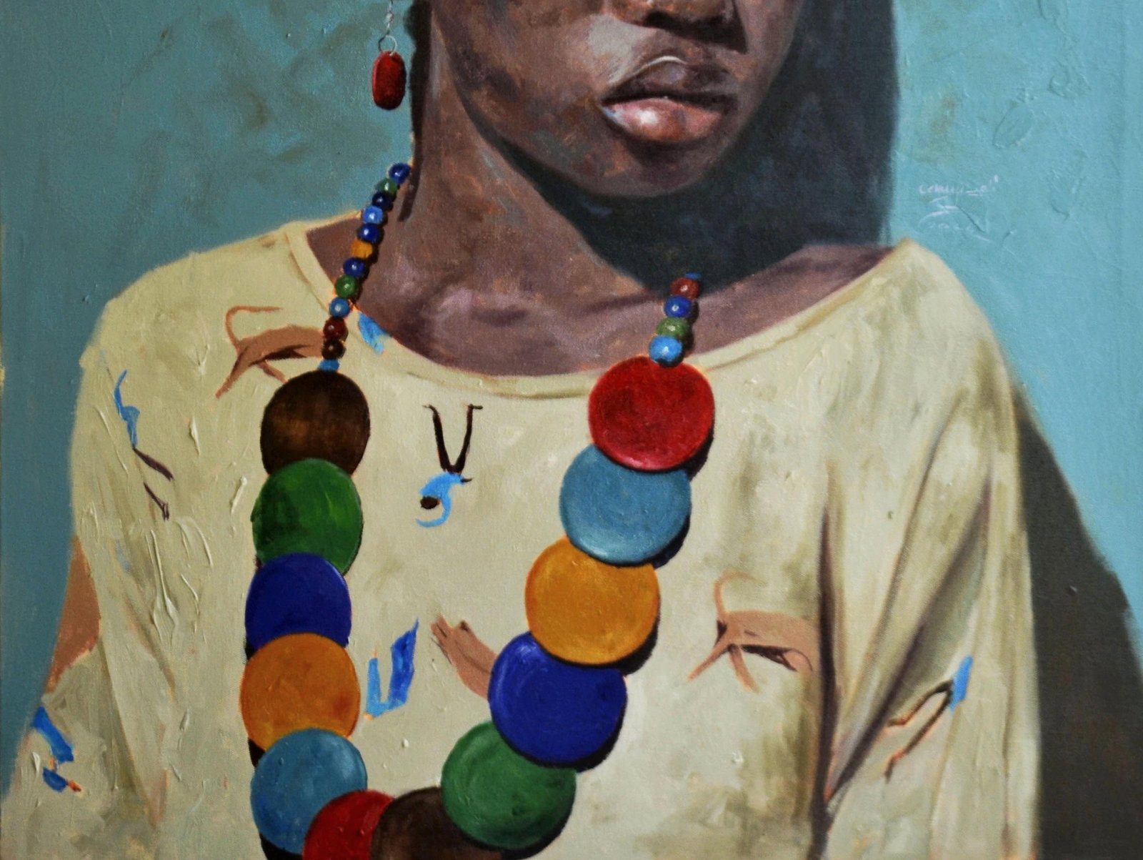 John Ali, Renew - 21st Century, Contemporary, Figurative Portrait, Children Art, Jewellery, 2024 - 6
