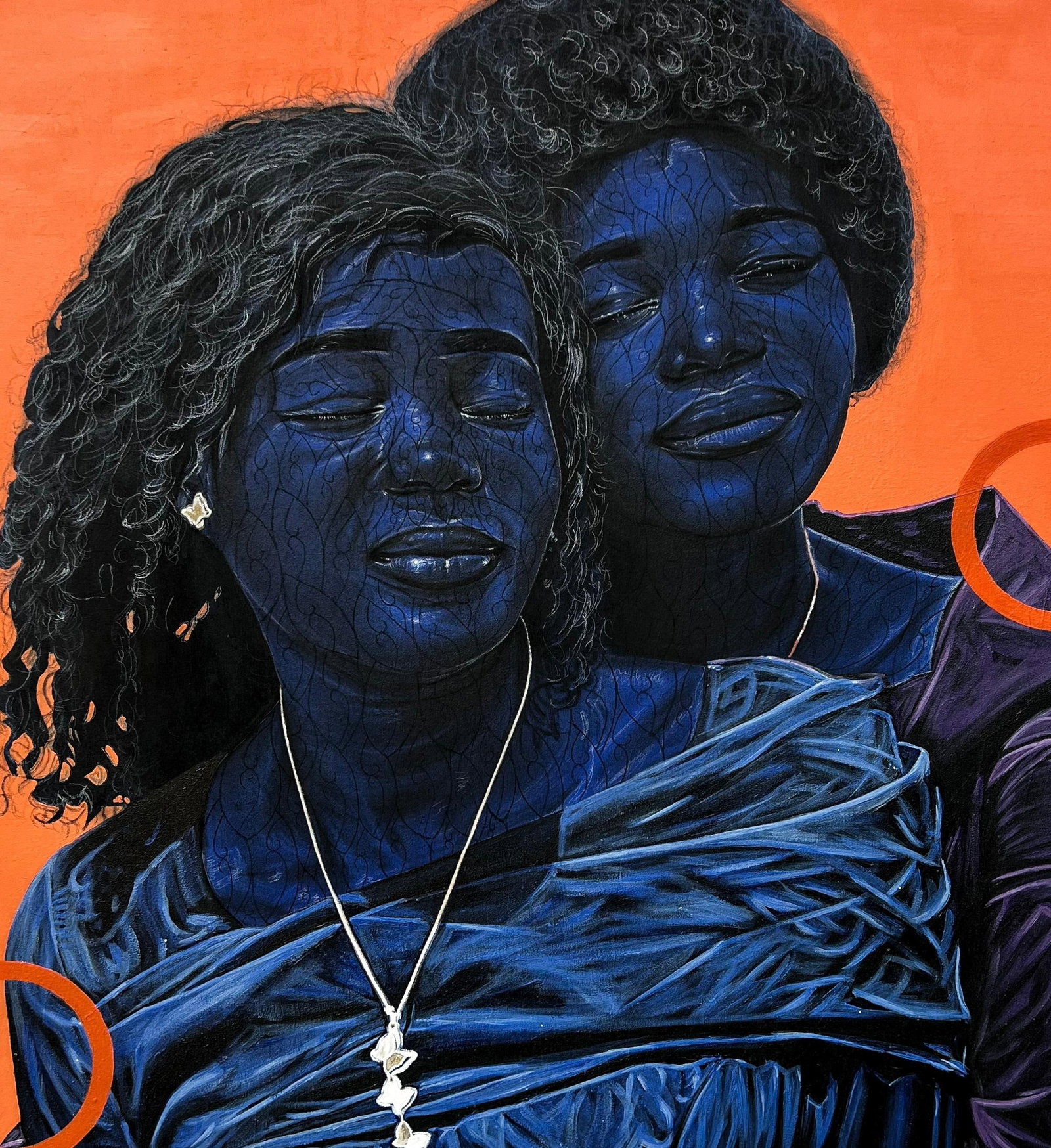 Taiwo Odejinmi, Where Love Resides(We are Sisters) -21st Century, Contemporary, Figurative Women, - 8