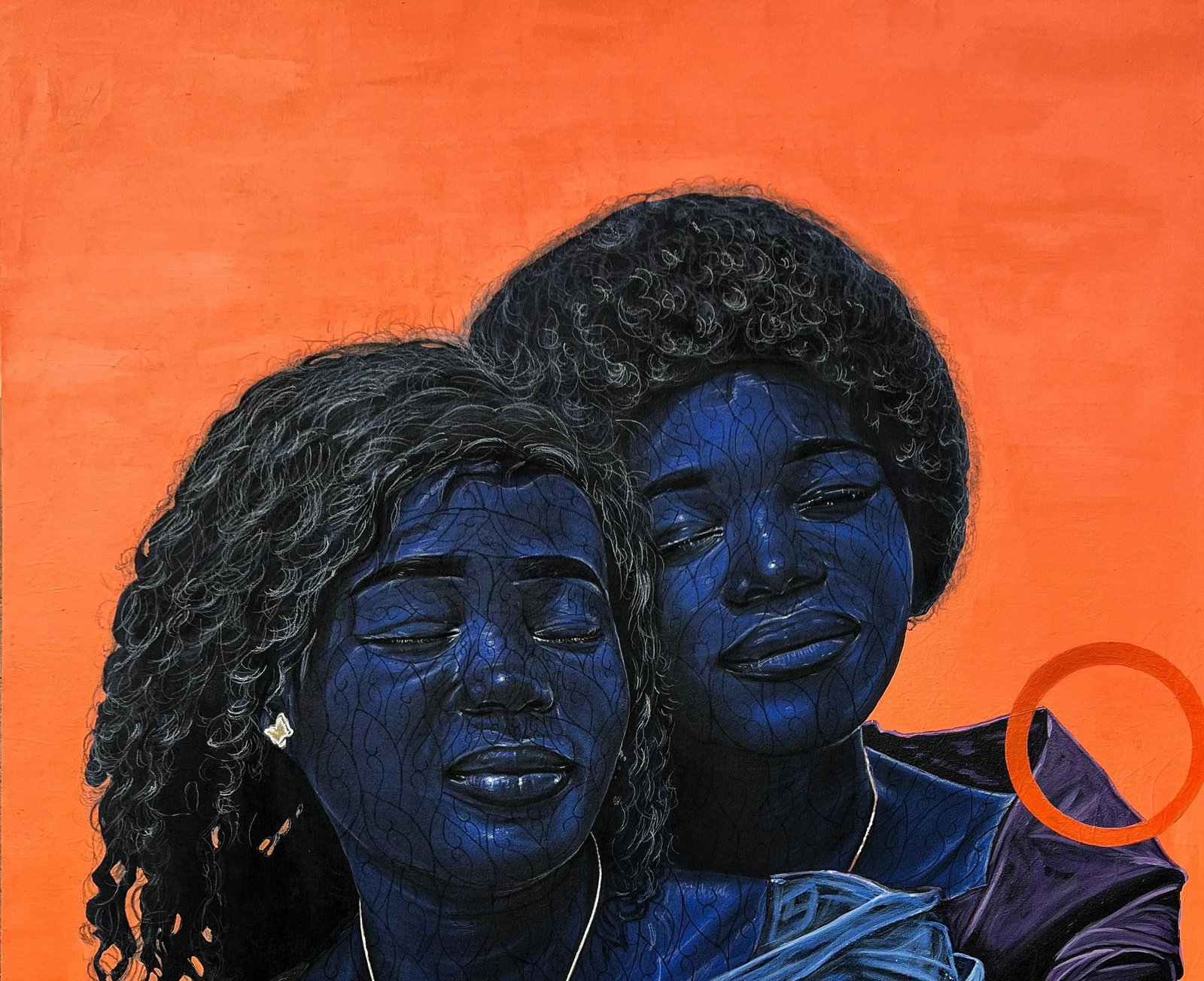 Taiwo Odejinmi, Where Love Resides(We are Sisters) -21st Century, Contemporary, Figurative Women, - 10
