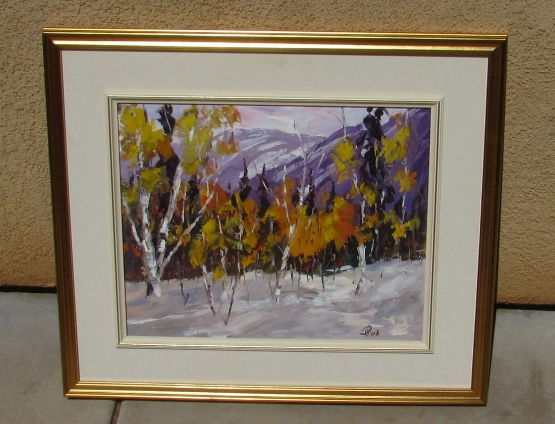 H. Pierrel French Landscape Parc Des Hautes Gorges (High Gorges Park) oil 2000 - 2