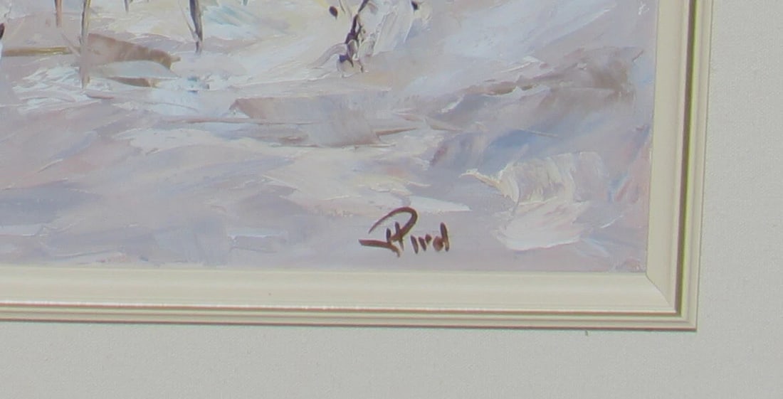 H. Pierrel French Landscape Parc Des Hautes Gorges (High Gorges Park) oil 2000 - 4