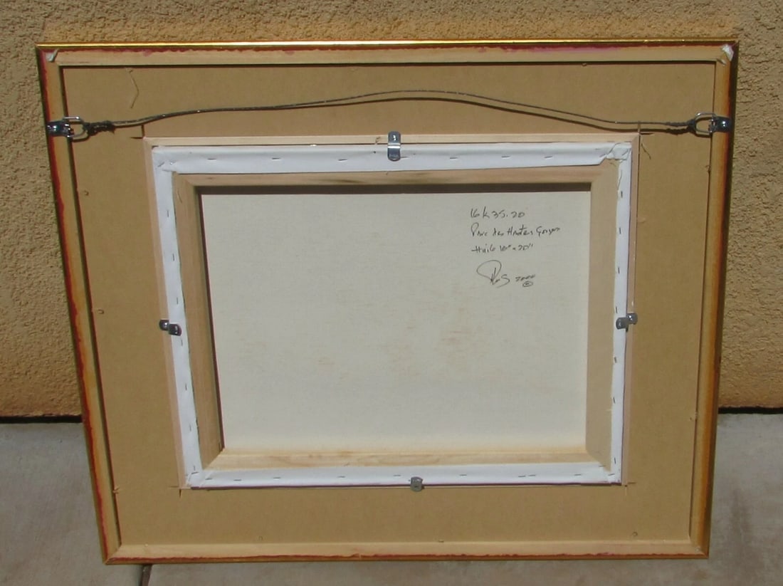 H. Pierrel French Landscape Parc Des Hautes Gorges (High Gorges Park) oil 2000 - 5