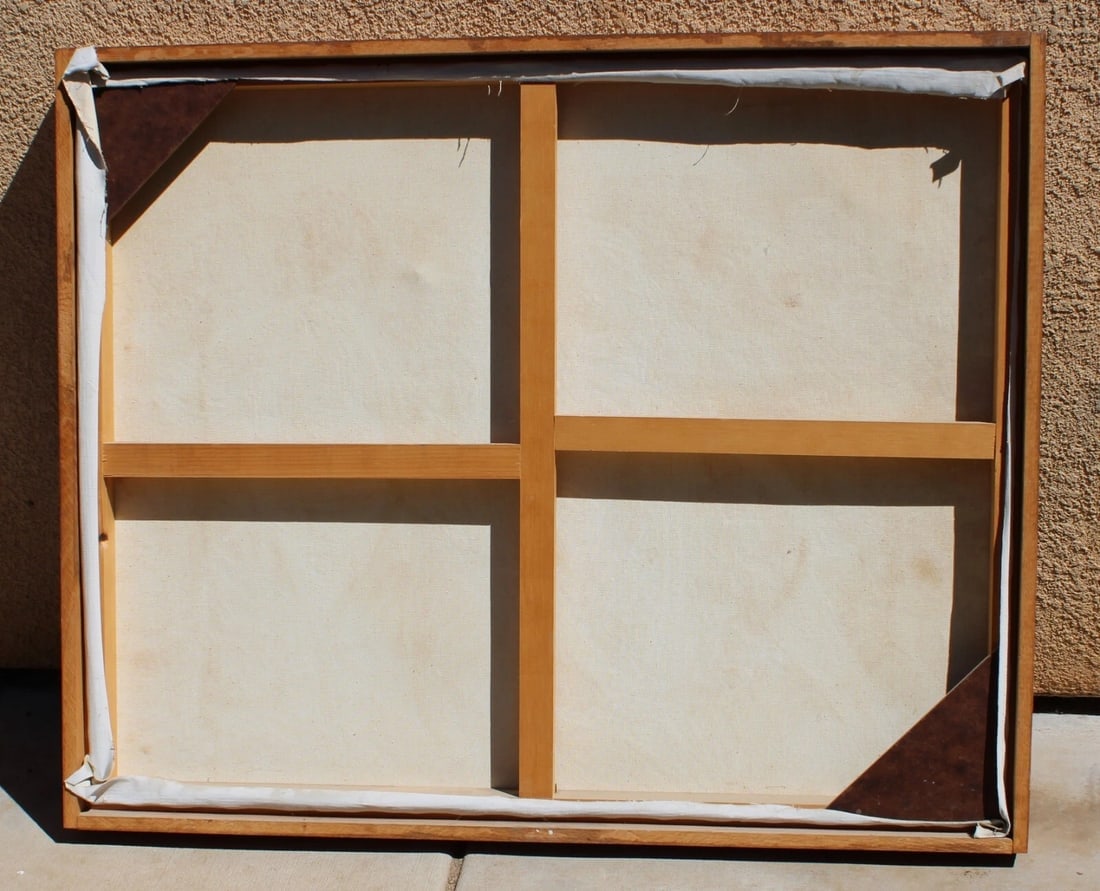 JAN KASPRZYCKI (Hawaii) Two Children in a Flowering Landscape Original oil 1980 - 4