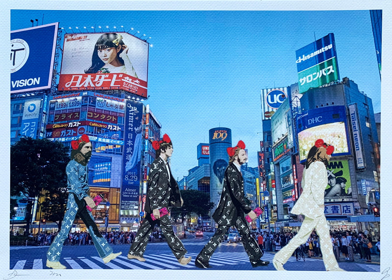 Death NYC Beatles: Title:Death NYC Beatles Date/Period:21st Century Materials:Giclee on Fine art 300 gsm paper Size:17 3/4 x 12 1/2 inches Description:Artist: Death NYC, limited edition giclee on paper, out of eddition