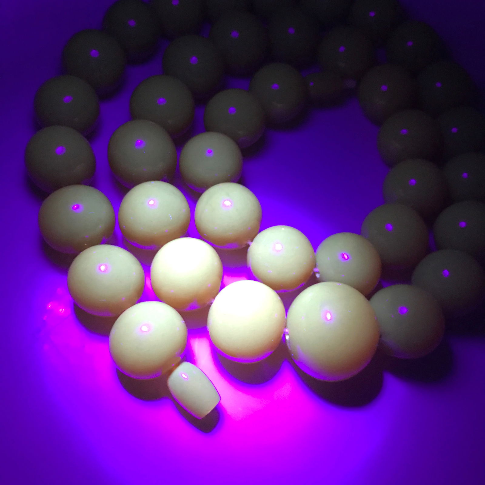 Remarkable Unique Antique Amber Necklace made from Round Amber beads - 10