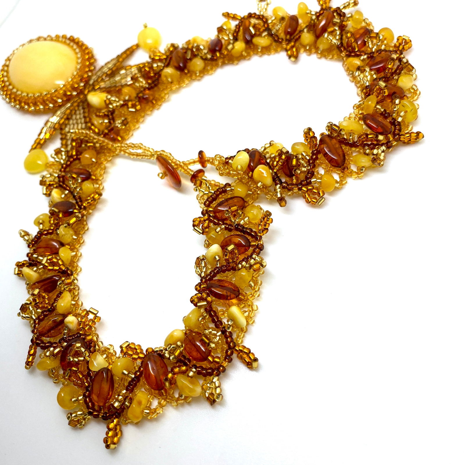 Outstanding Amber Cleopatra necklace - 6