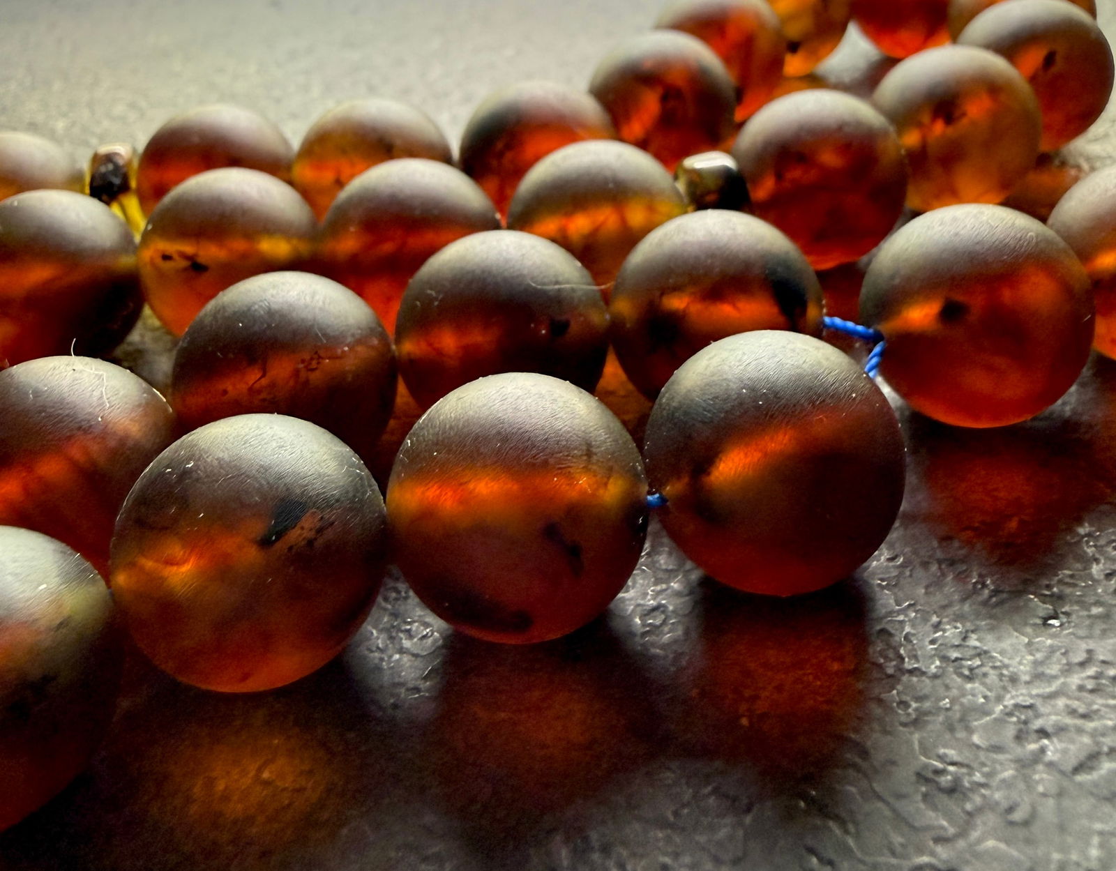 Unique and Impressive Amber Tesbih made from Round Amber beads - 2