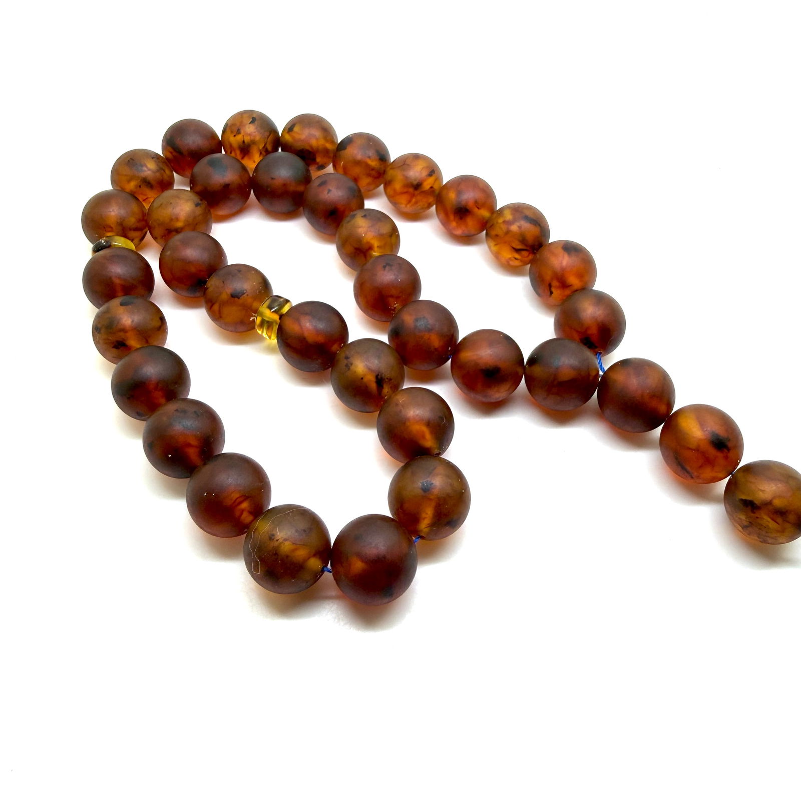 Unique and Impressive Amber Tesbih made from Round Amber beads - 3