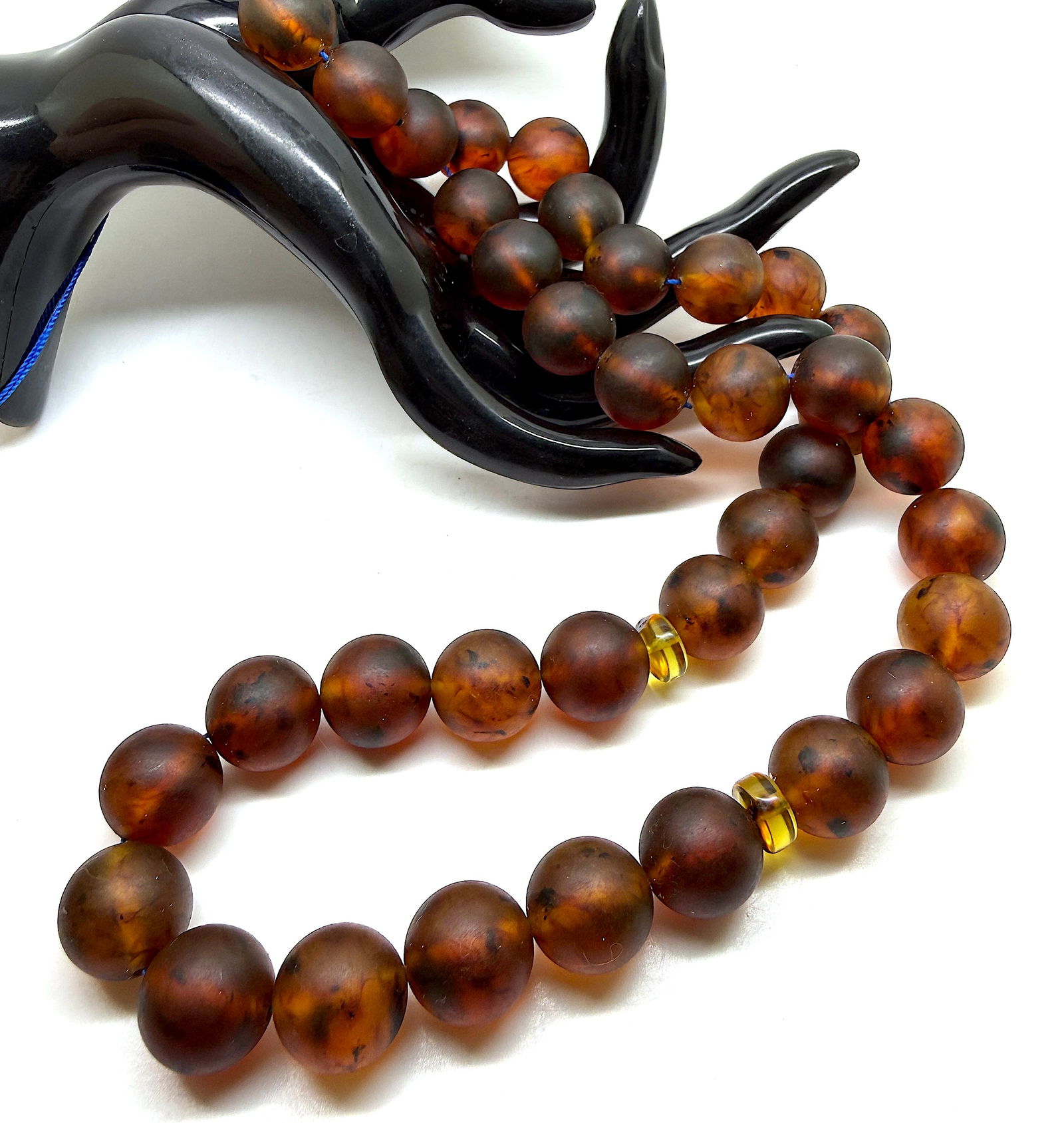 Unique and Impressive Amber Tesbih made from Round Amber beads - 6