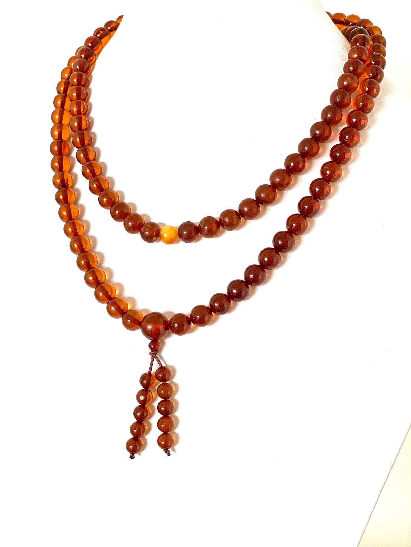 Incredible Amber Mala made from Round Amber beads (1 of 9)