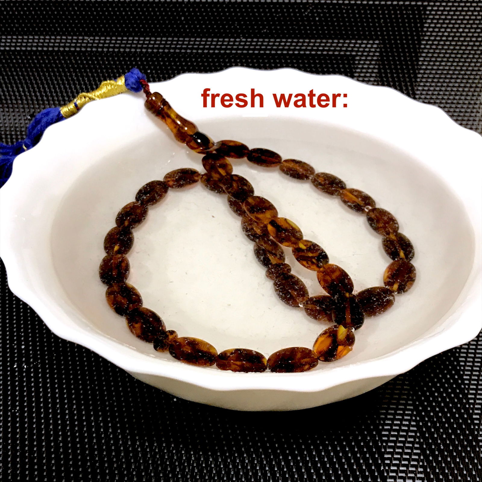 Remarkable Amber Tesbih made from Oval shaped Amber beads - 3