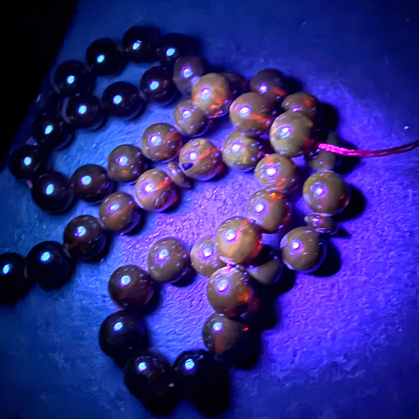 Remarkable Amber Tesbih made from Round Amber beads - 12