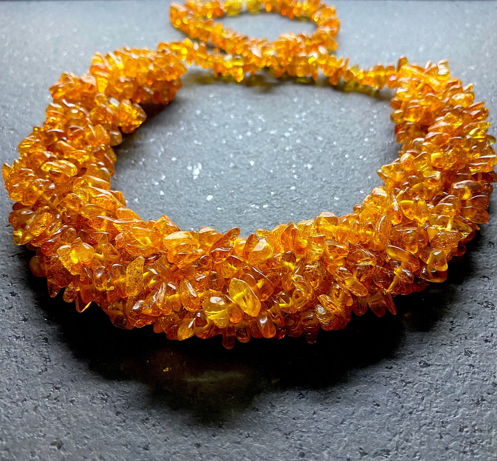 Incredible Amber Cleopatra necklace - 5