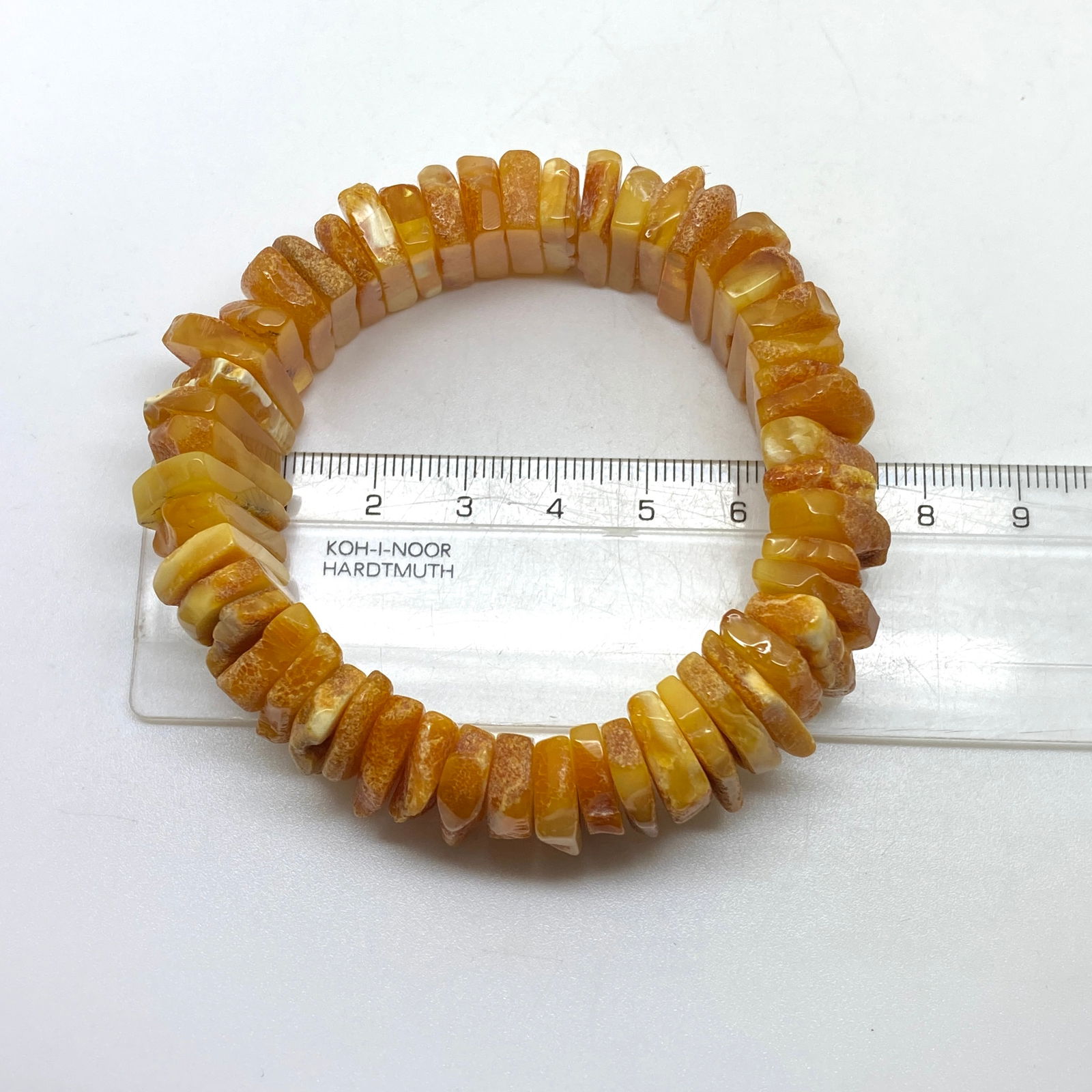 Grand Vintage cut Amber bangle bracalet - 8