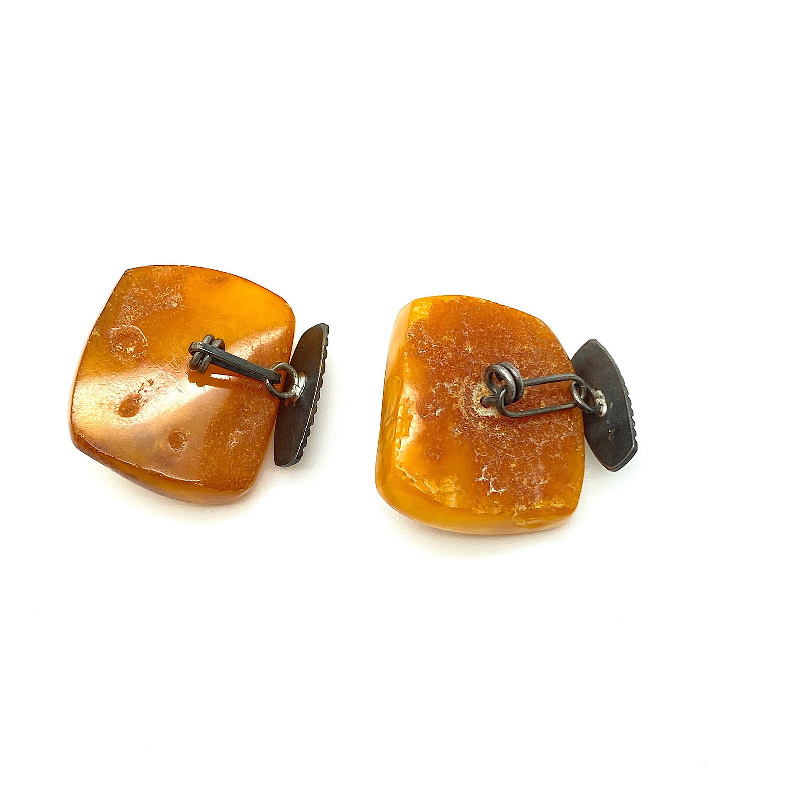 Antique Amber Cufflinks - 2