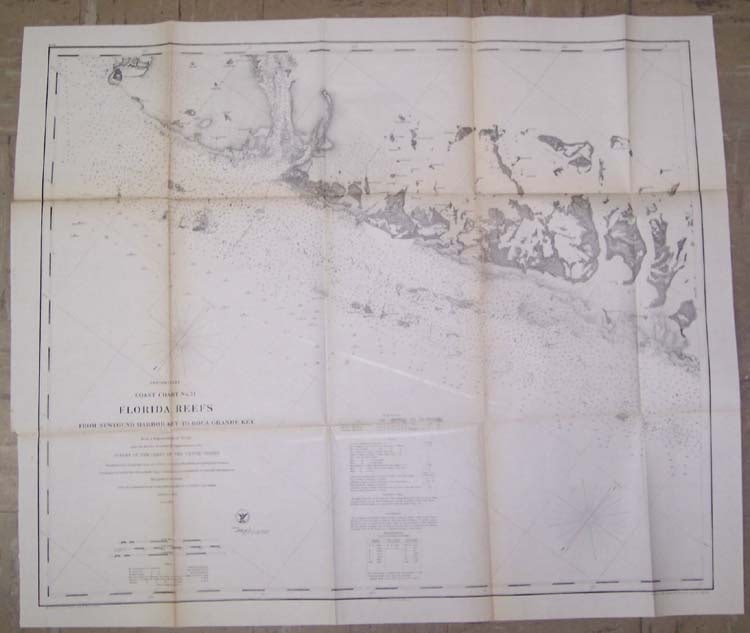 Preliminary Coast Chart No. 71 Florida Reefs from Newfound Harbor Key to Boca Grande Key...: Publication Date:1862Title:Preliminary Coast Chart No. 71 Florida Reefs from Newfound Harbor Key to Boca Grande Key...Cartographer:BACHE, R.M./I. HULL ADAMSPublisher:U.S. COAST SURVEYBrief