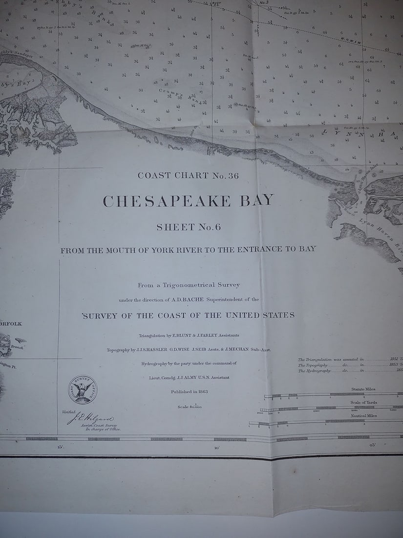 Coast Chart No. 36 Chesapeake Bay Sheet No. 6 from the Mouth of the York River to The Entrance to - 2