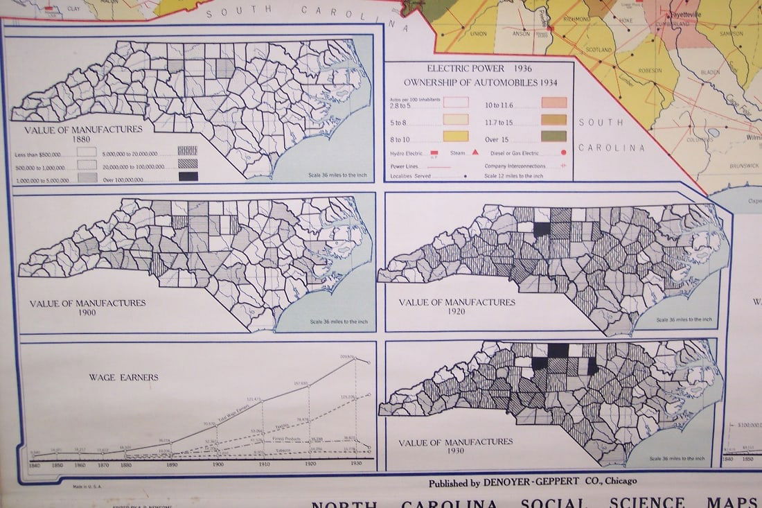 North Carolina Social Science maps - 3