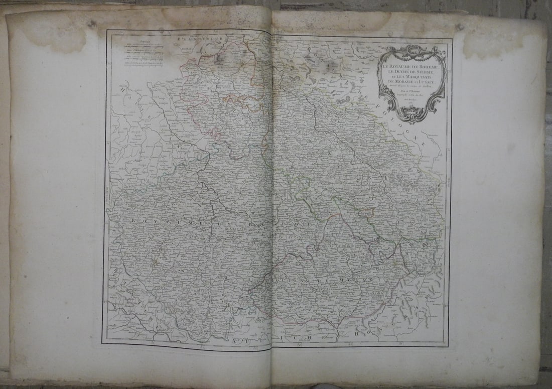 Le Royaume De Boheme, Le Duche De Silesie, Et Les Maquisats De Moravie Et Lusace,: Publication Date:1757 Title:Le Royaume De Boheme, Le Duche De Silesie, Et Les Maquisats De Moravie Et Lusace, Cartographer:ROBERT DE VAUGONDY, GILLES (1686-1766) Publisher:LES AUTEURS ET BOUDET Brief