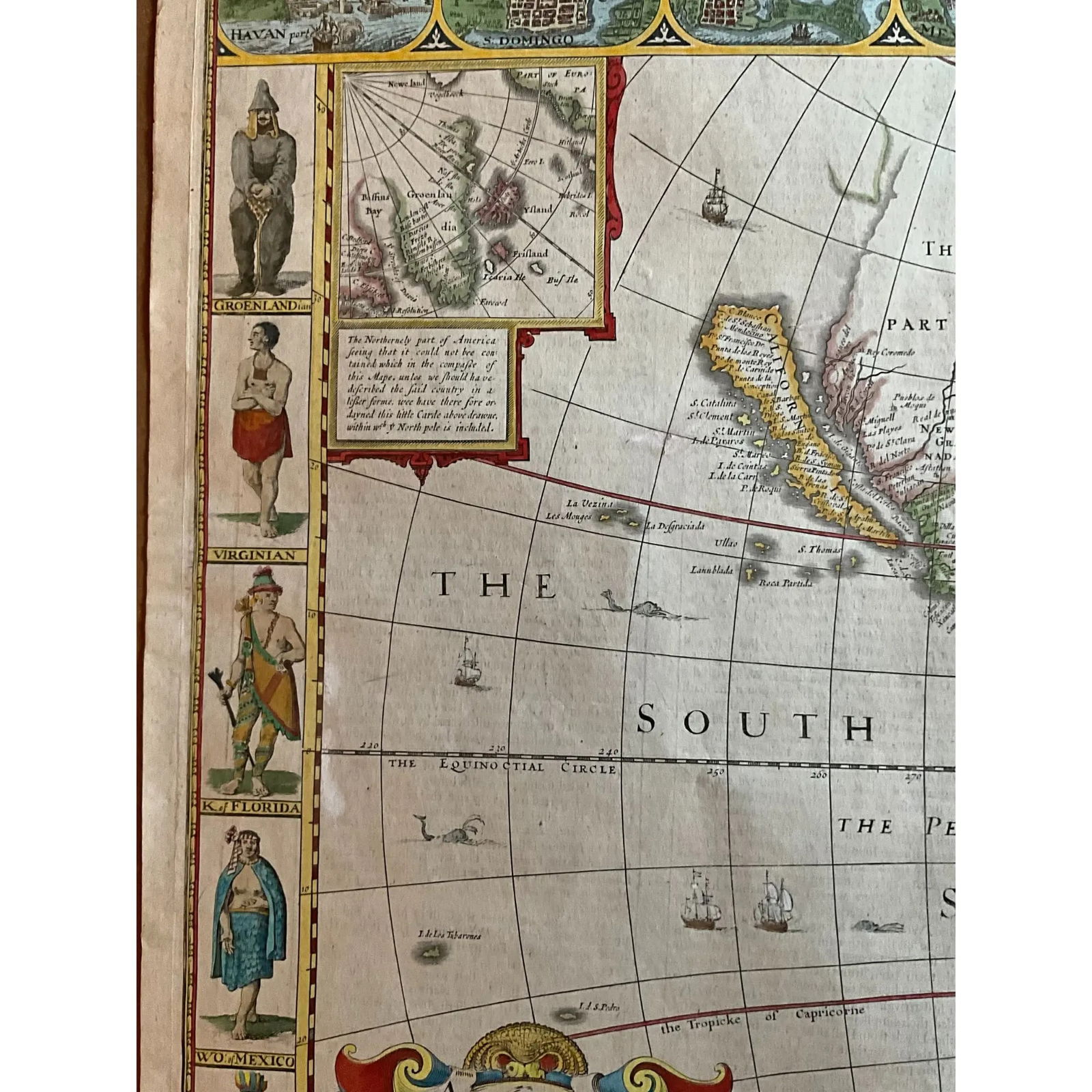 America, With Those Known Parts in That Unknowne World John Speed, 1676 London - 3