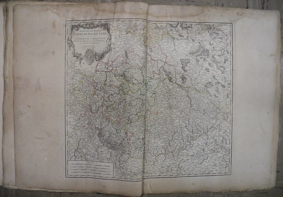 Partie Meridionale Du Cercle De Haute Saxe: Publication Date:1757Title:Partie Meridionale Du Cercle De Haute SaxeCartographer:ROBERT DE VAUGONDY, GILLES (1686-1766)Publisher:LES AUTEURS ET BOUDETBrief Description:ou sont le Duche de Saxe, le