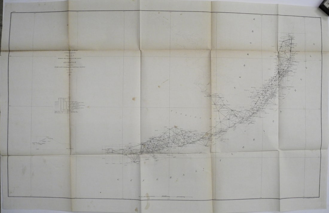 Sketch F Showing the Progress of the Survey in Section No. VI (Lower Sheet) from Cape Florida to: Publication Date:1862Title:Sketch F Showing the Progress of the Survey in Section No. VI (Lower Sheet) from Cape Florida to Tortugas Islands...Cartographer:U.S. COAST SURVEYPublisher:U.S. COAST