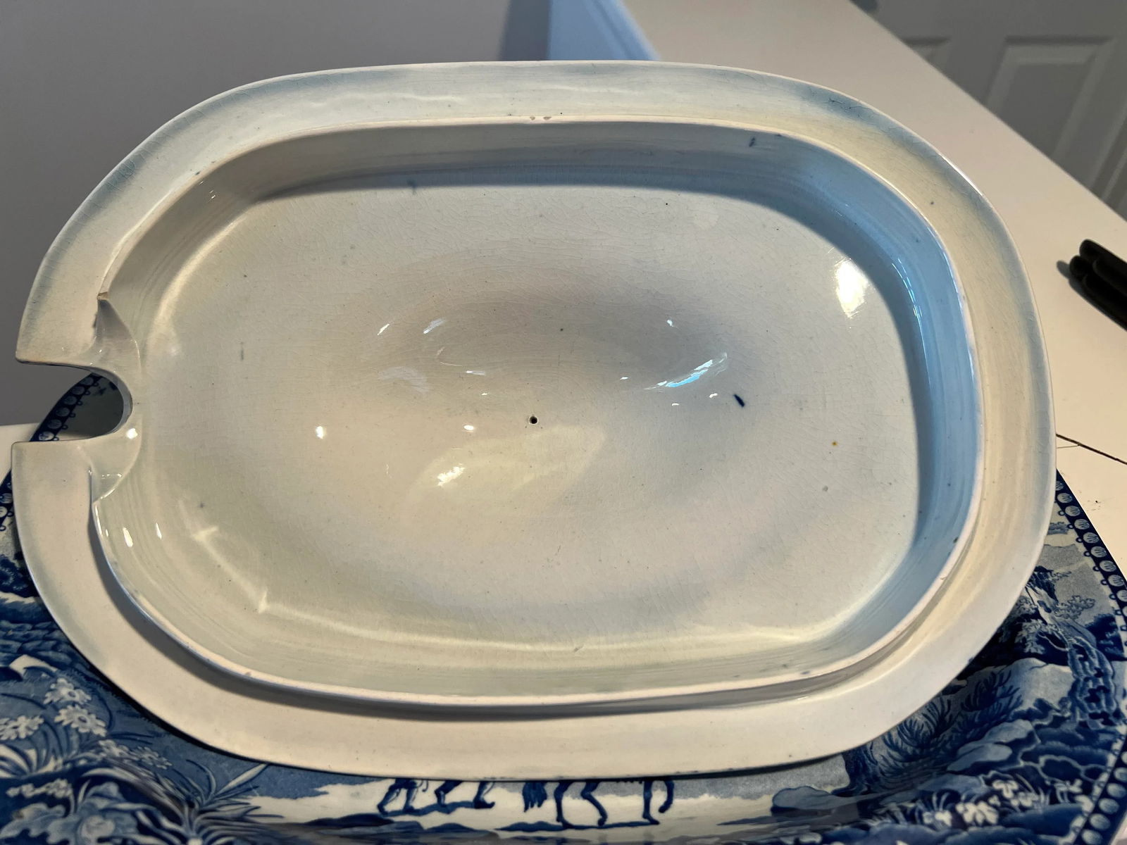 John Rogers Staffordshire "Musketeer" Pattern Soup Tureen & Under Tray C. 1820 - 8