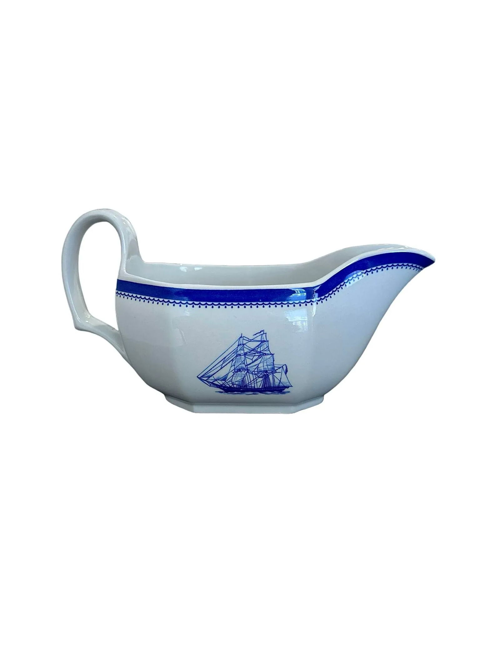 Late 20th Century Spode Blue Clipper Tea Set for 10 - 33 Pieces - 3