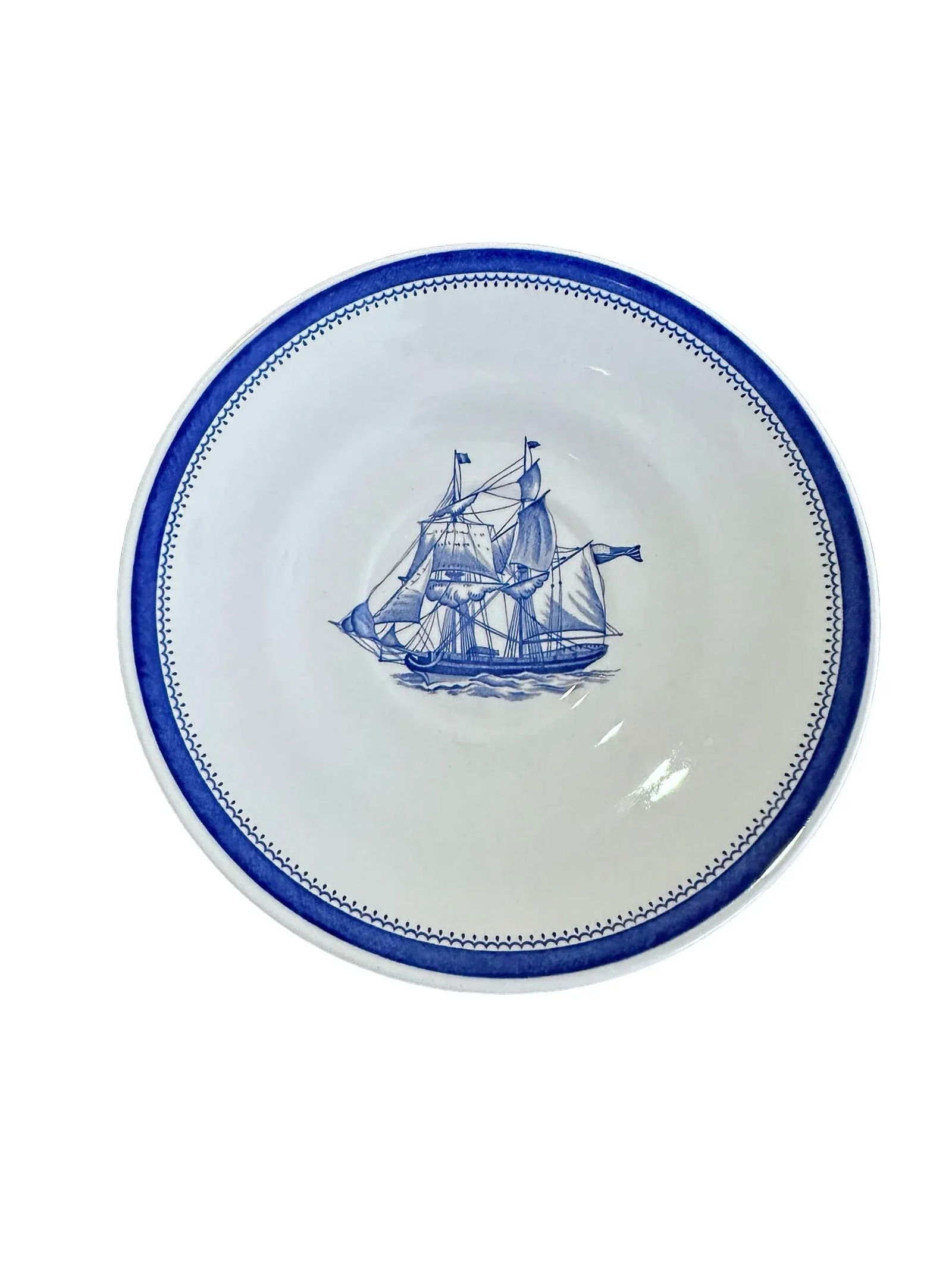 Late 20th Century Spode Blue Clipper Tea Set for 10 - 33 Pieces - 8