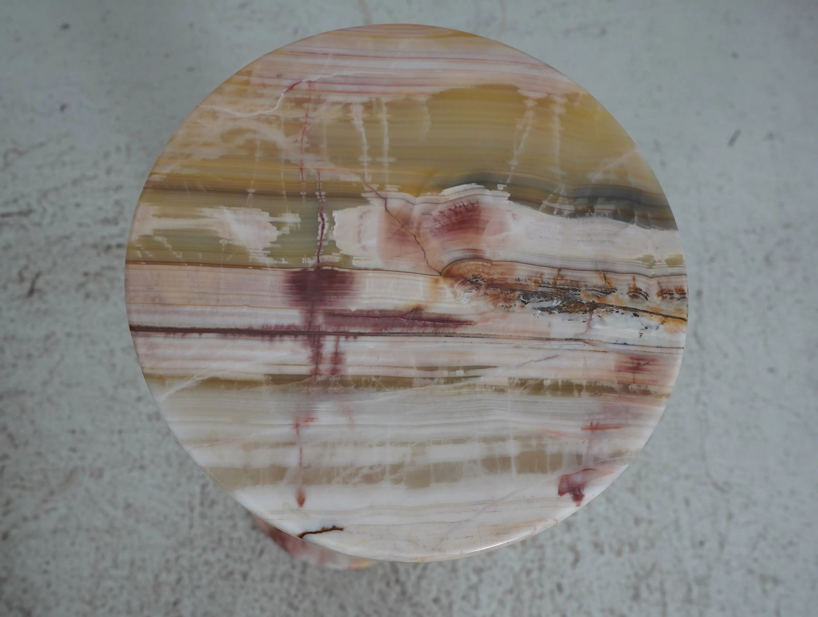 Pair Marble Lighted Base Pedestal Stands - 3