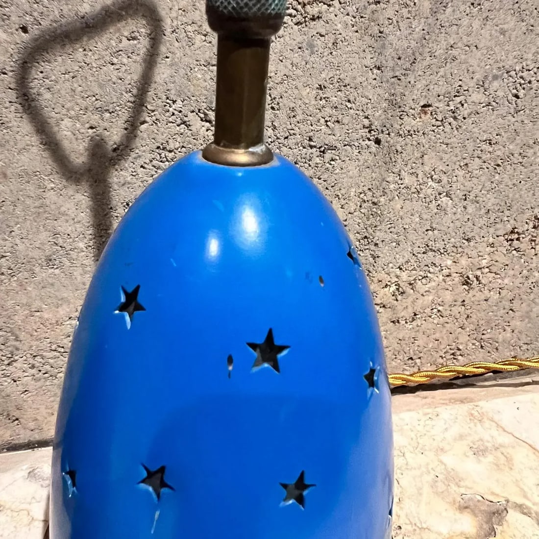 1950s Angelo Lelii Italian Blue Stelline Table Lamps Arredoluce - 10