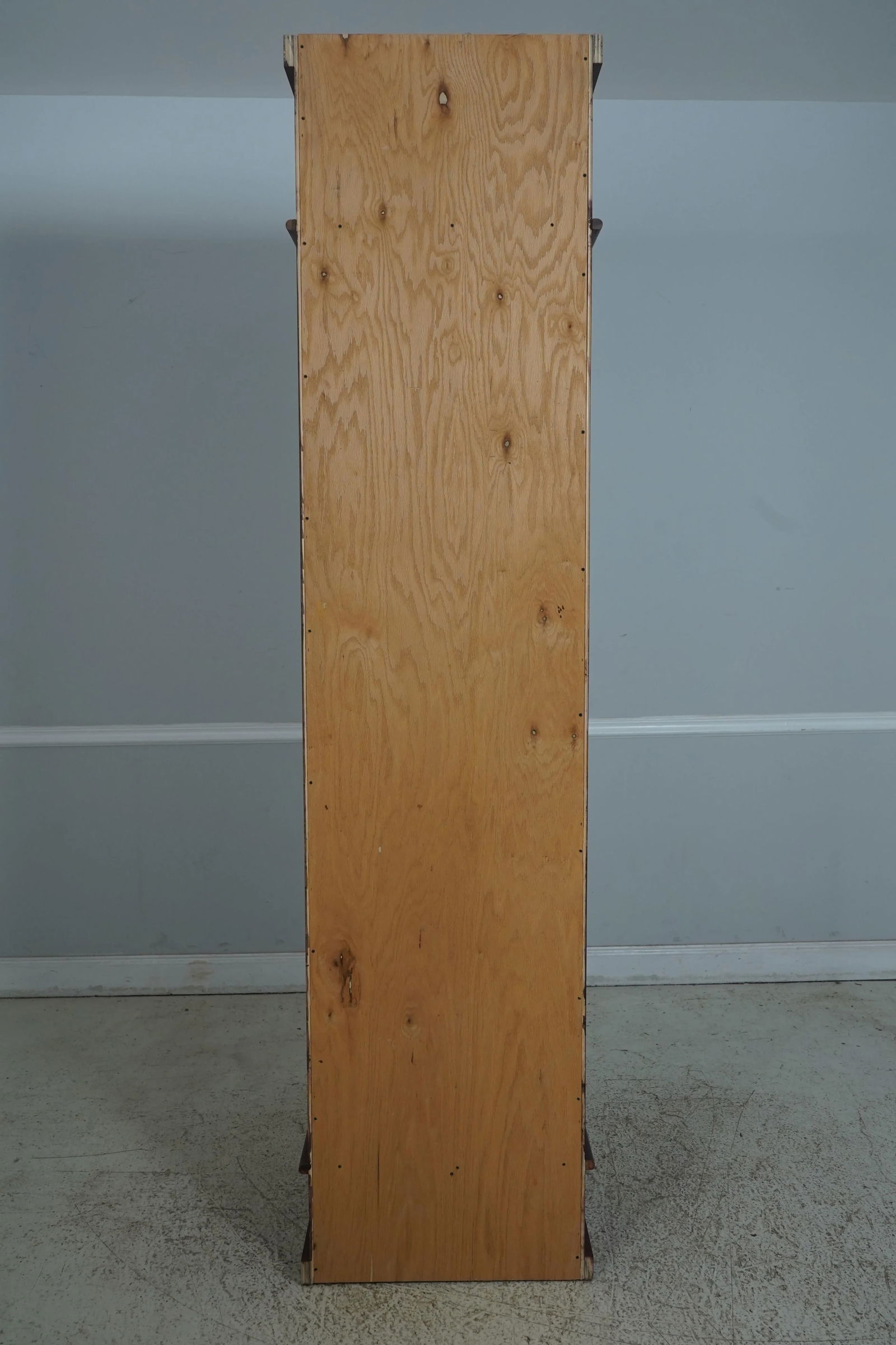 Pair Custom Crafted Large Column 1 Door Cabinets - 12