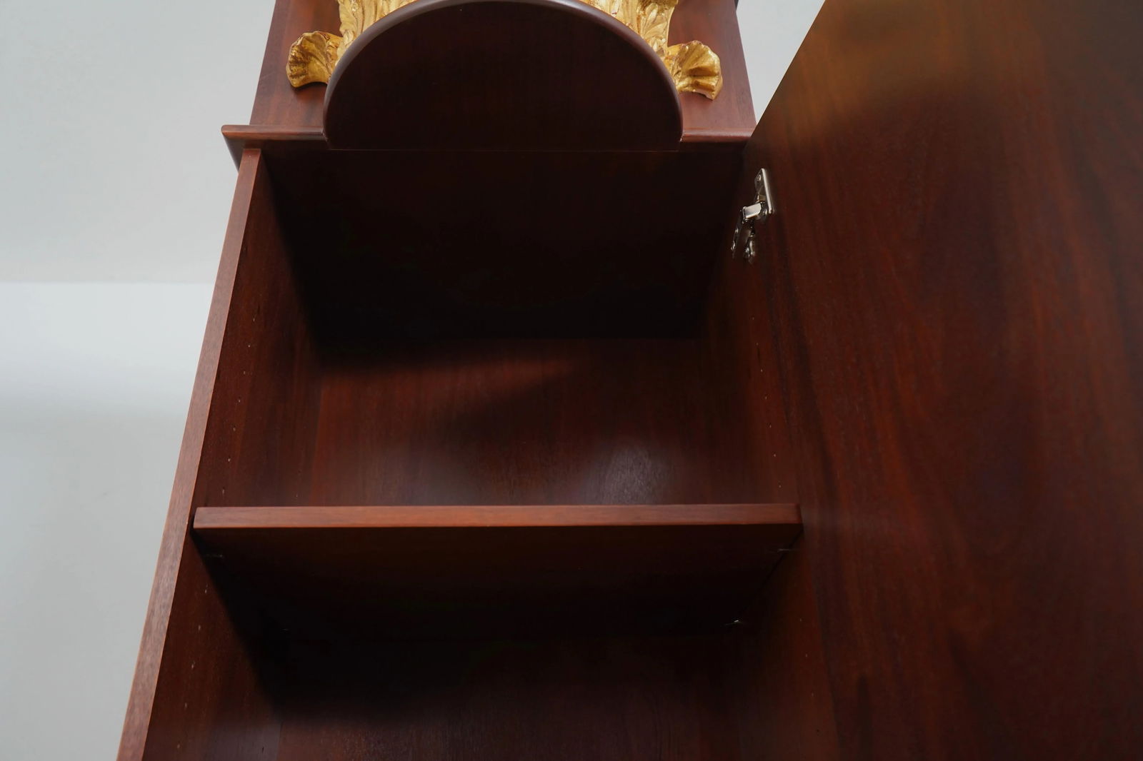 Pair Custom Crafted Large Column 1 Door Cabinets - 4