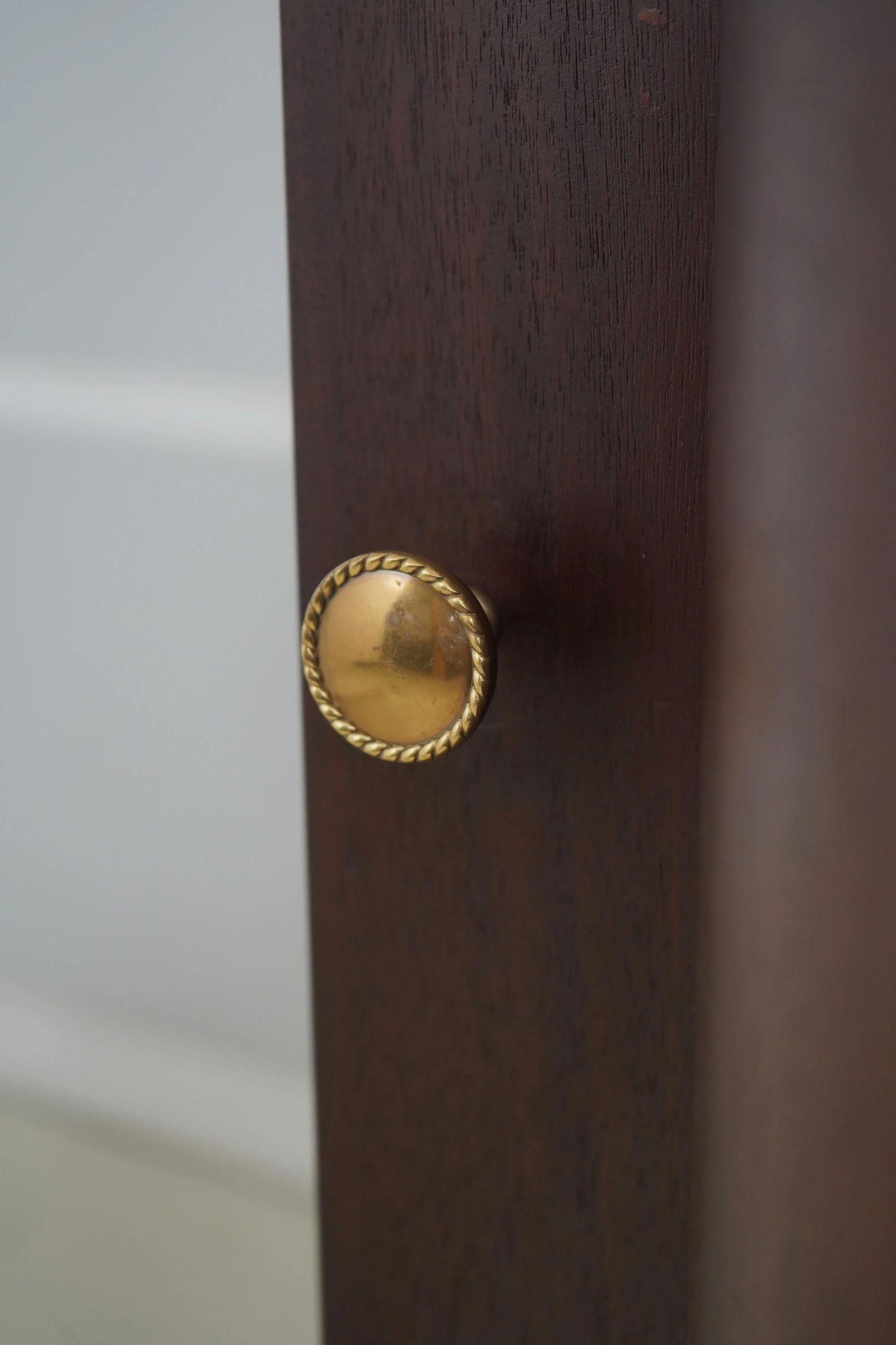 Pair Custom Crafted Large Column 1 Door Cabinets - 5