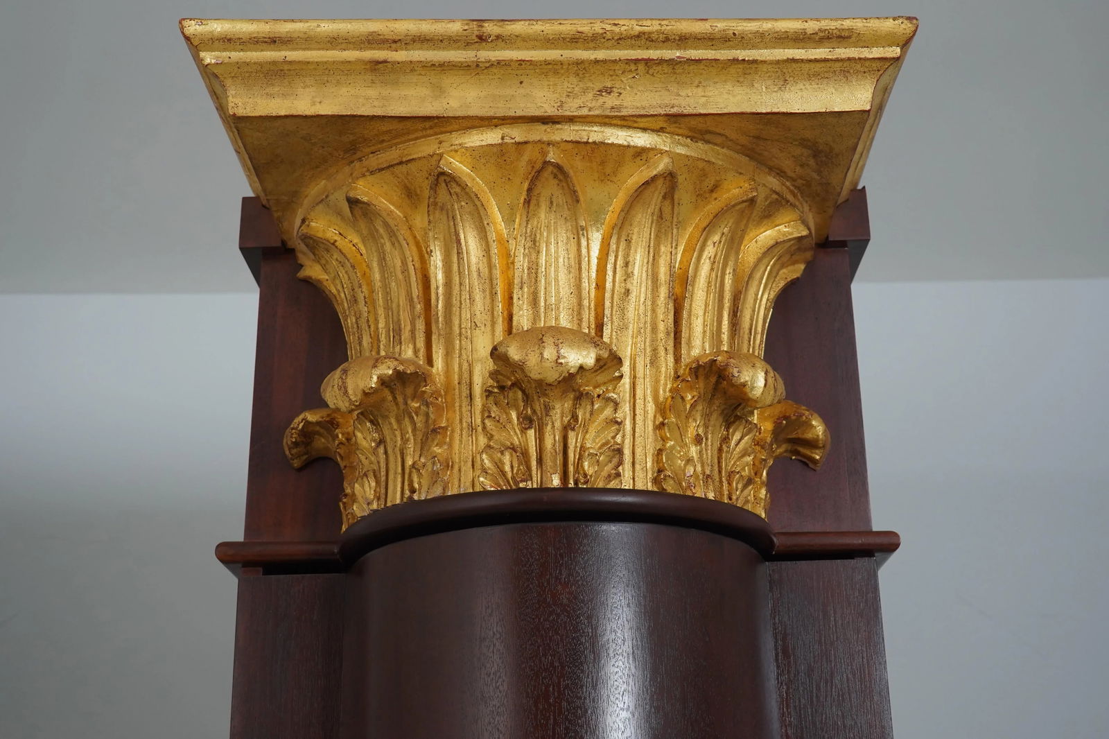 Pair Custom Crafted Large Column 1 Door Cabinets - 6