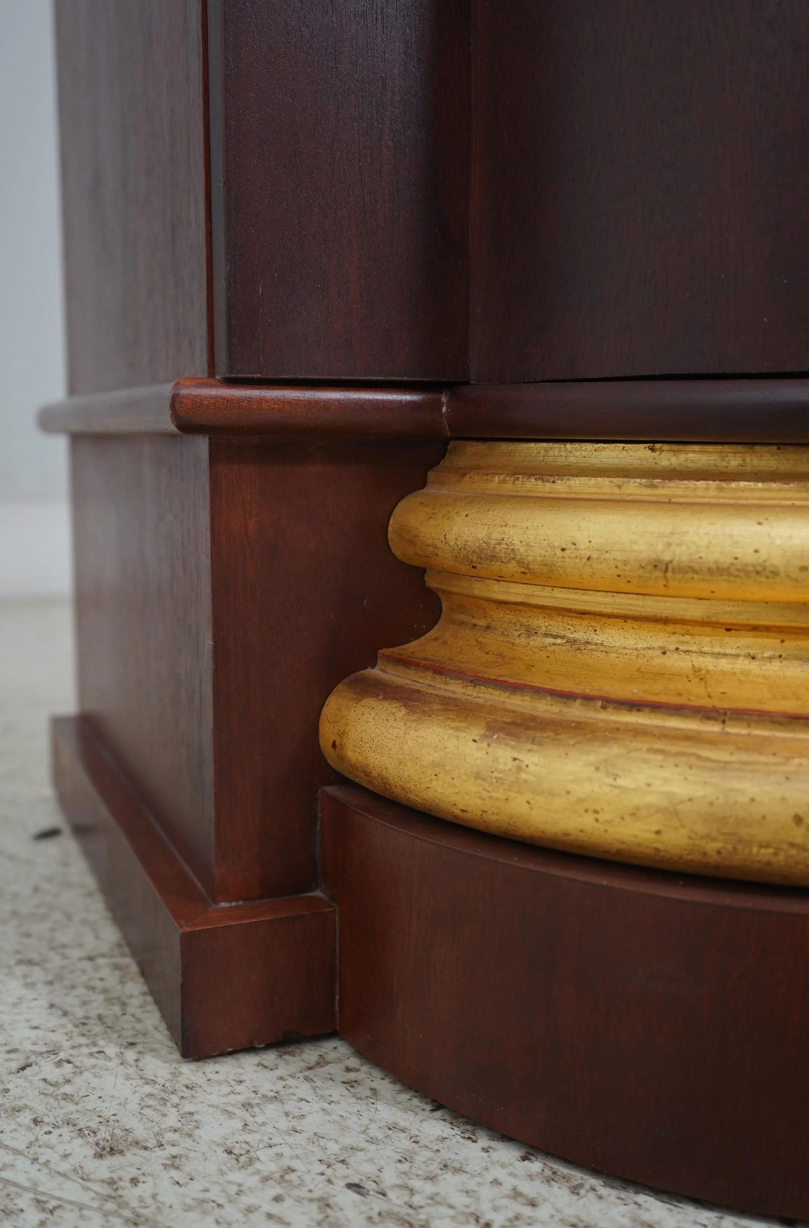 Pair Custom Crafted Large Column 1 Door Cabinets - 7