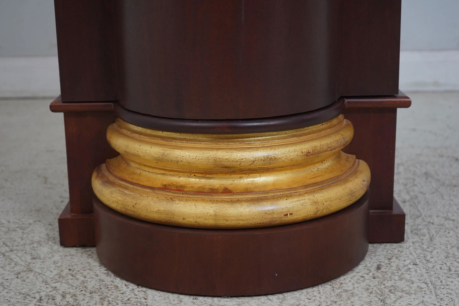 Pair Custom Crafted Large Column 1 Door Cabinets - 8