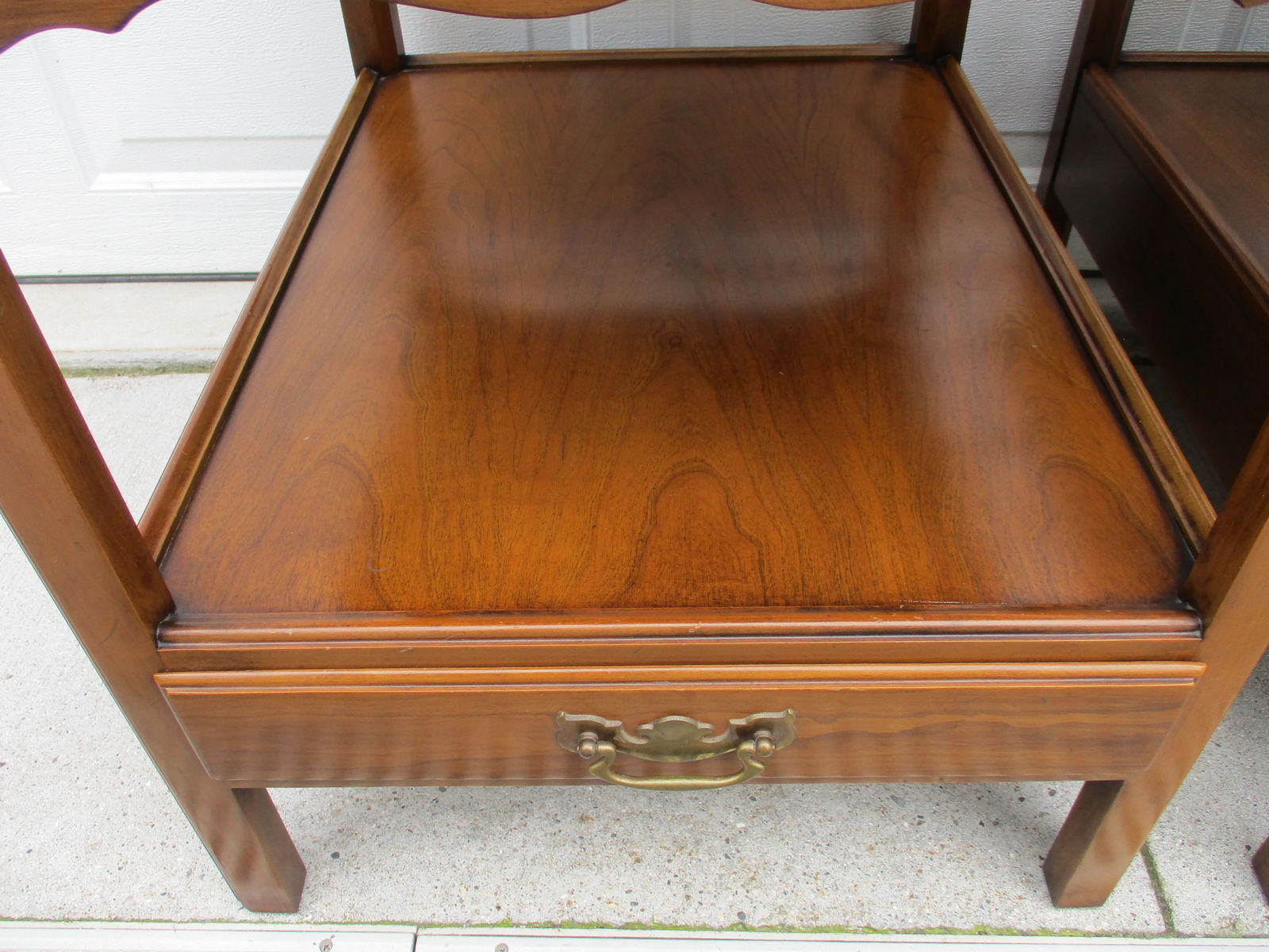 Cherry Chippendale Side Tables - 7