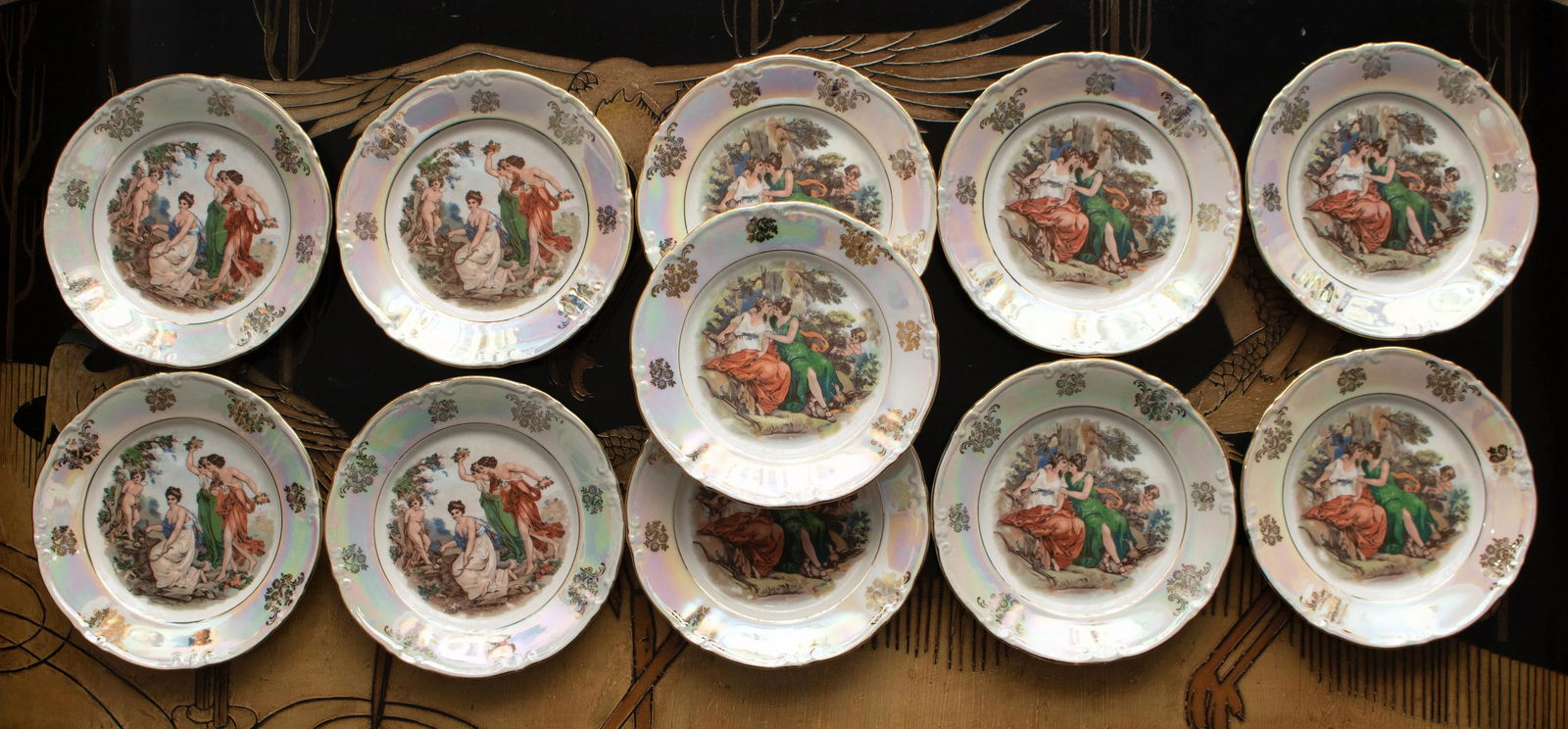 1970s Kahla 22k Gold German Porcelain Dinner Set- 13 Pieces - 5