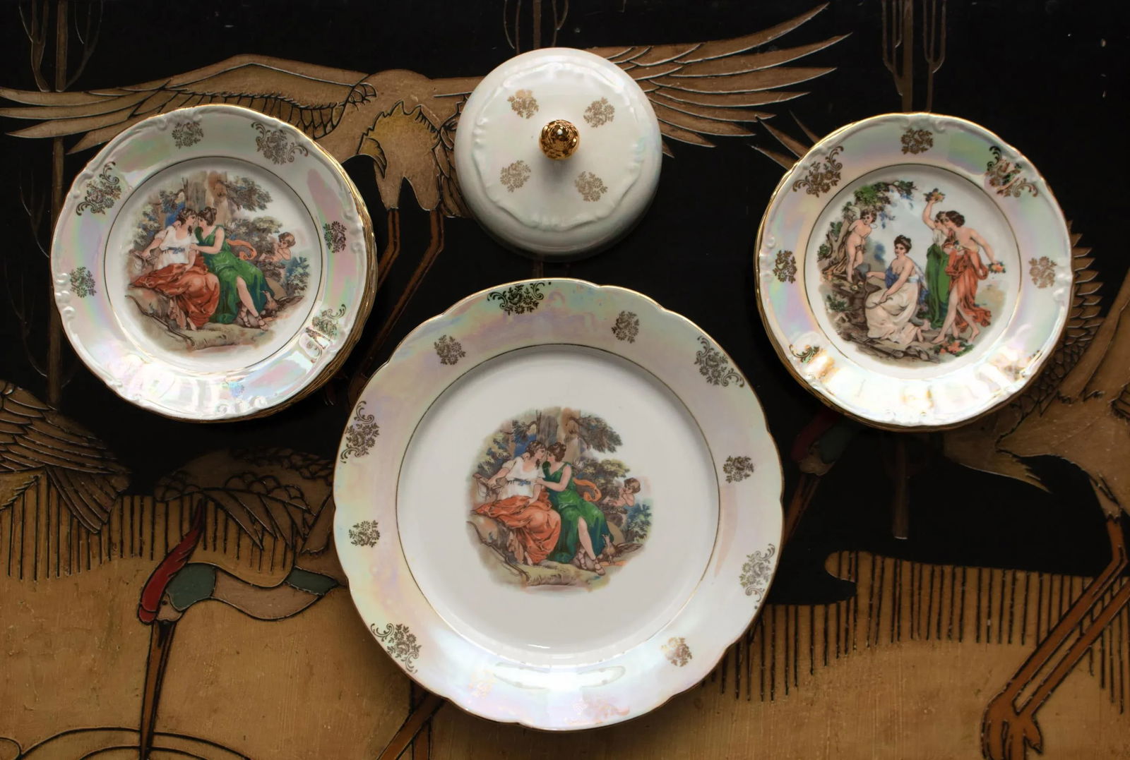 1970s Kahla 22k Gold German Porcelain Dinner Set- 13 Pieces - 9