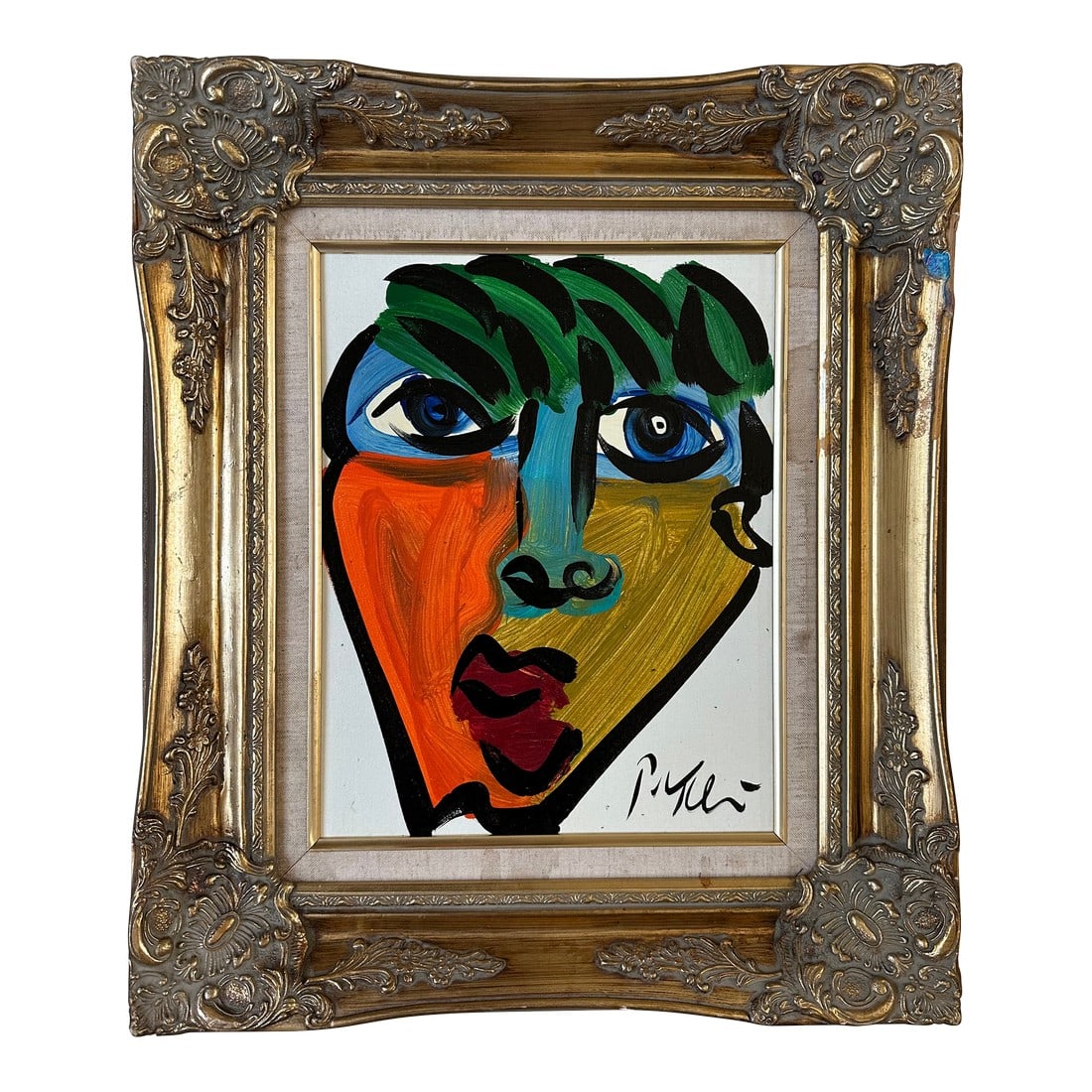 Original Peter Keil Painting Framed: Peter Keil is a German artist that focuses primarily on abstract expressionism. Keil painted with some of the greats including Joan MirÃ³, Pablo Picasso and Andy Warhol, to name a few. This
