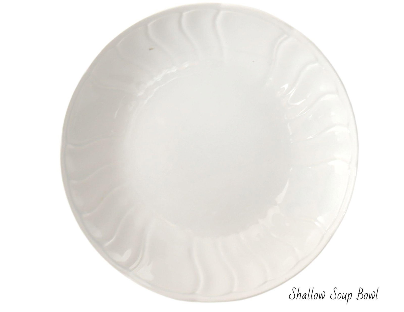 French Gien White Porcelain Dinner Set | Service for 10 - 3