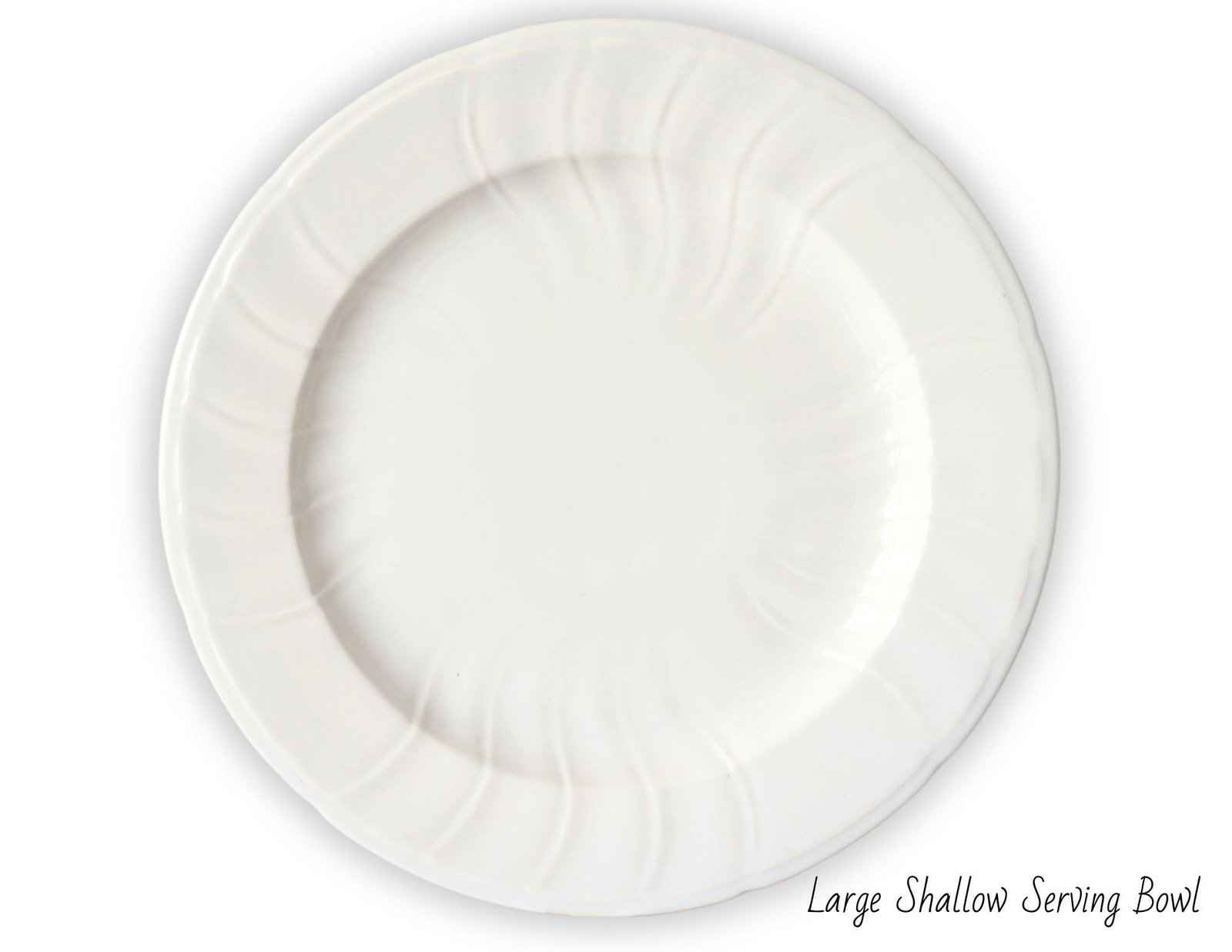 French Gien White Porcelain Dinner Set | Service for 10 - 6