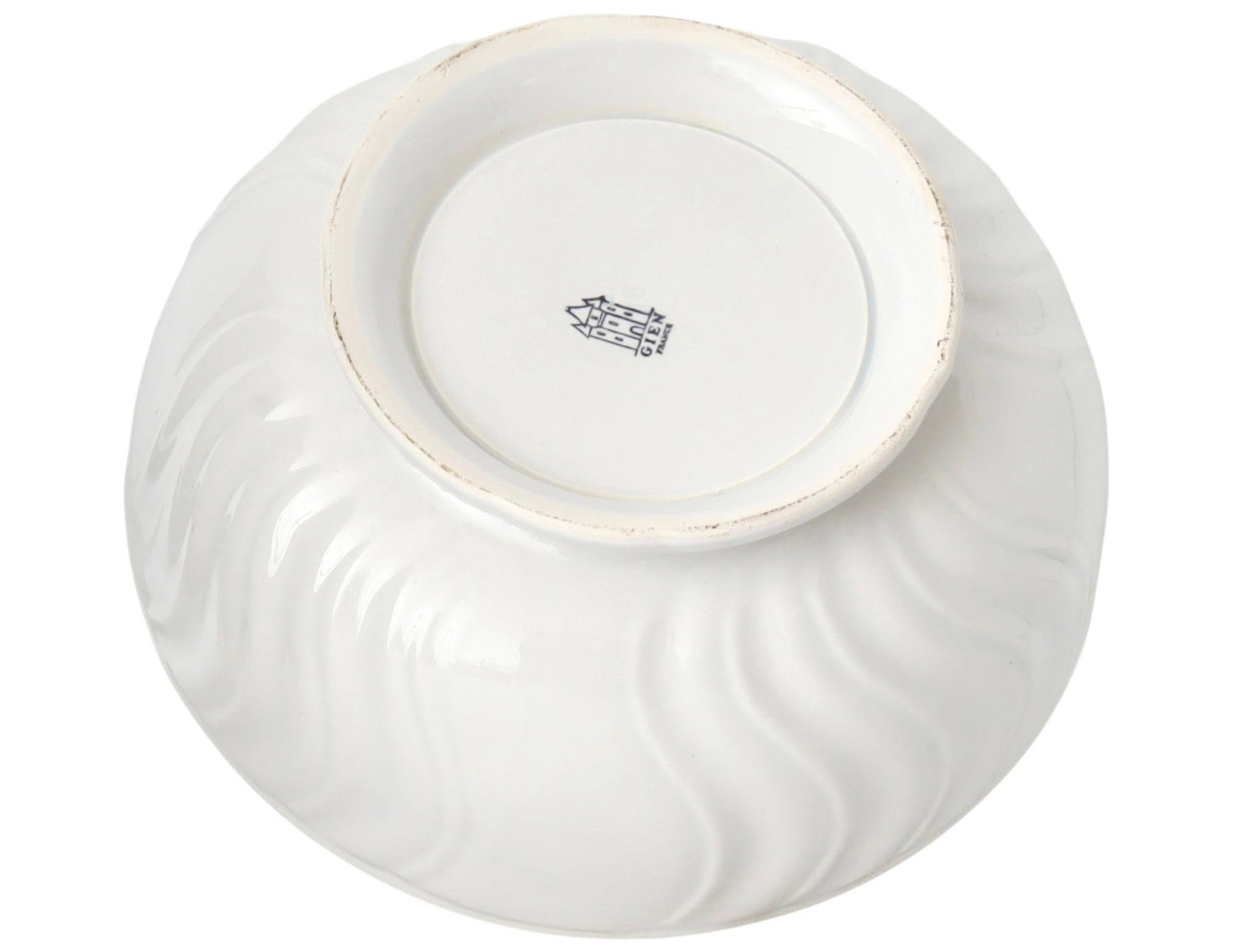 French Gien White Porcelain Dinner Set | Service for 10 - 7